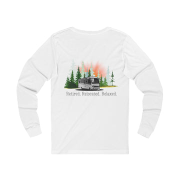 Retirement Adventure Unisex Long Sleeve Tee | RV Lovers Gift, Nature Lover Shirt, Relaxed Lifestyle Apparel, Retirement Celebration