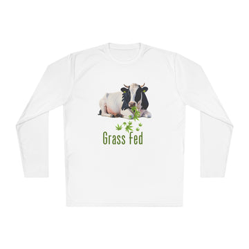 Grass Fed Cow Unisex Long Sleeve Tee, Farm T-Shirt, Animal Lover Gift, Eco-Friendly Apparel, Cute Cow Shirt, Casual Comfortable Wear