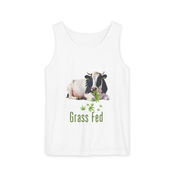 Grass Fed Unisex Tank Top | Farmhouse Style Apparel, Eco-Friendly Summer Wear, Gift for Farmers, Casual Graphic Tees, Vegan Lifestyle