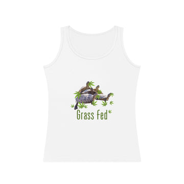 Turtle Grass Fed Women's Tank Top | Eco-Friendly Apparel, Casual Wear, Gift for Nature Lovers, Summer Essentials, Farm-Inspired Fashion