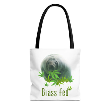Grass Fed Tote Bag - Eco-Friendly, Animal Lovers Gift, Shopping, Beach, Reusable Bag
