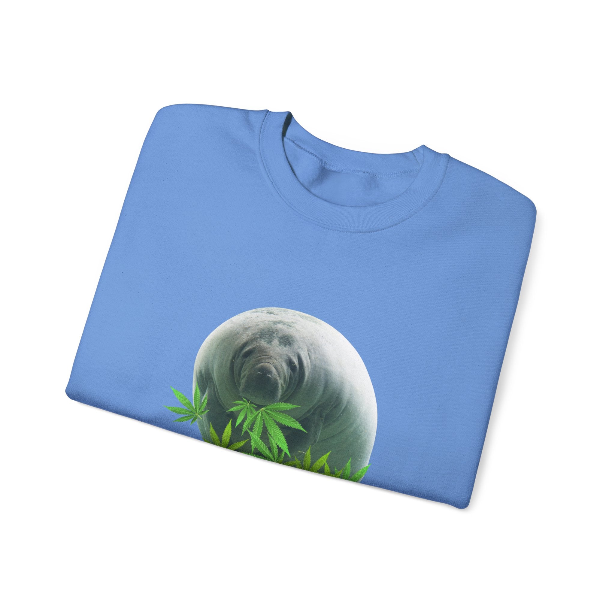 Grass Fed Manatee Crewneck Sweatshirt, Unisex Sweatshirt, Cozy Fall Apparel, Nature Lover Gift, Casual Streetwear, Eco-Friendly Fashion