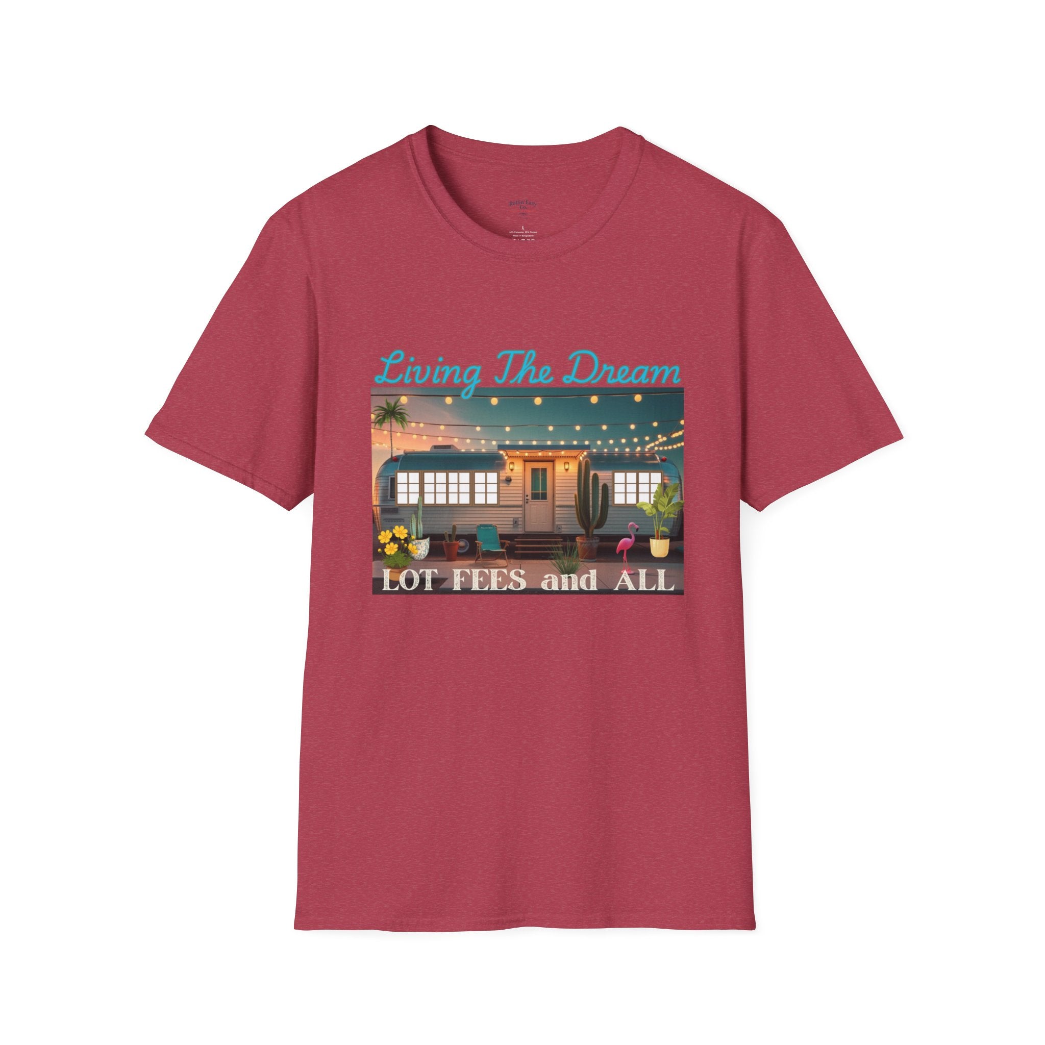 Living The Dream Unisex T-Shirt, Cute Camper Tee, Boho Style Shirt, Travel Lover Gift, Adventure Apparel