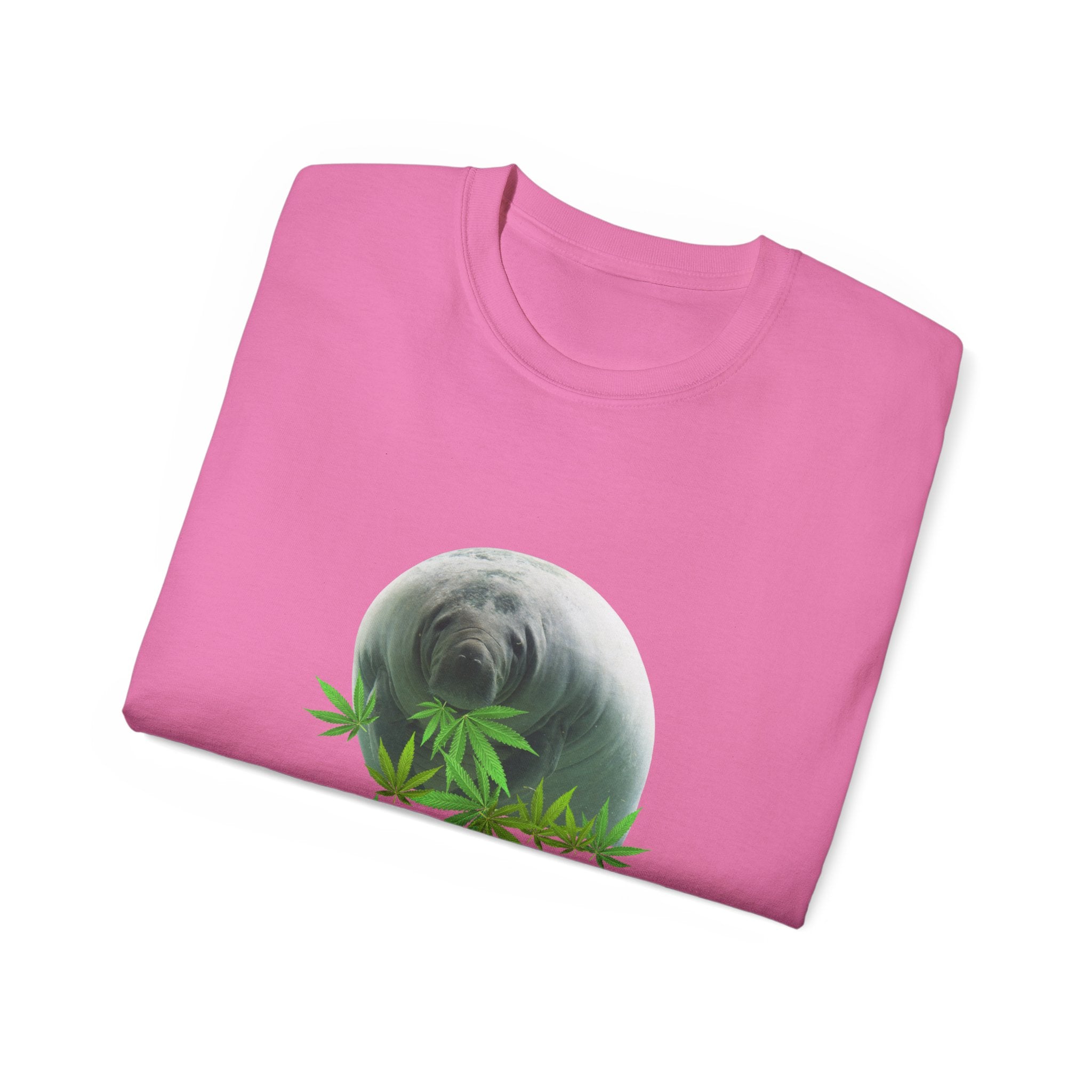 Grass Fed ManateeTee - Unisex Ultra Cotton T-Shirt, Funny Animal Lover Gift, Cannabis Theme, Nature Lover Apparel, Eco-Friendly Clothing