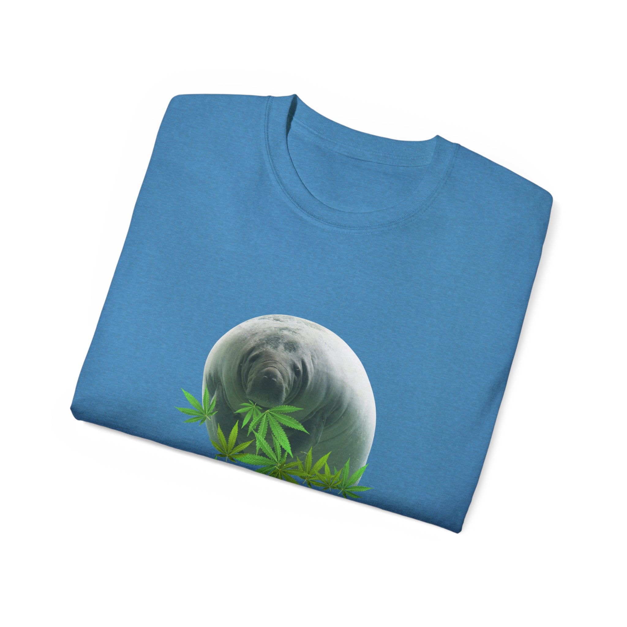 Grass Fed ManateeTee - Unisex Ultra Cotton T-Shirt, Funny Animal Lover Gift, Cannabis Theme, Nature Lover Apparel, Eco-Friendly Clothing
