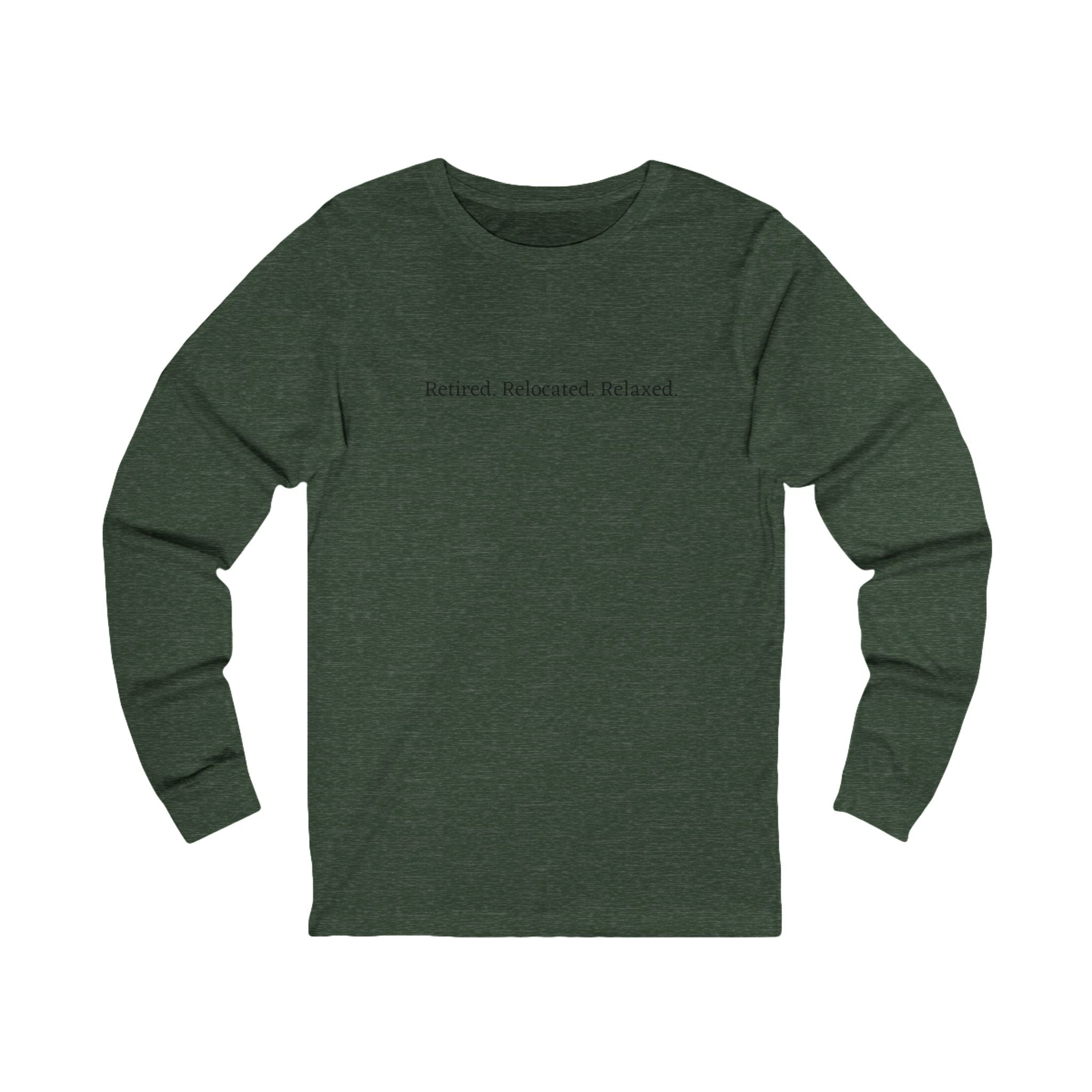 Retirement Adventure Unisex Long Sleeve Tee | RV Lovers Gift, Nature Lover Shirt, Relaxed Lifestyle Apparel, Retirement Celebration