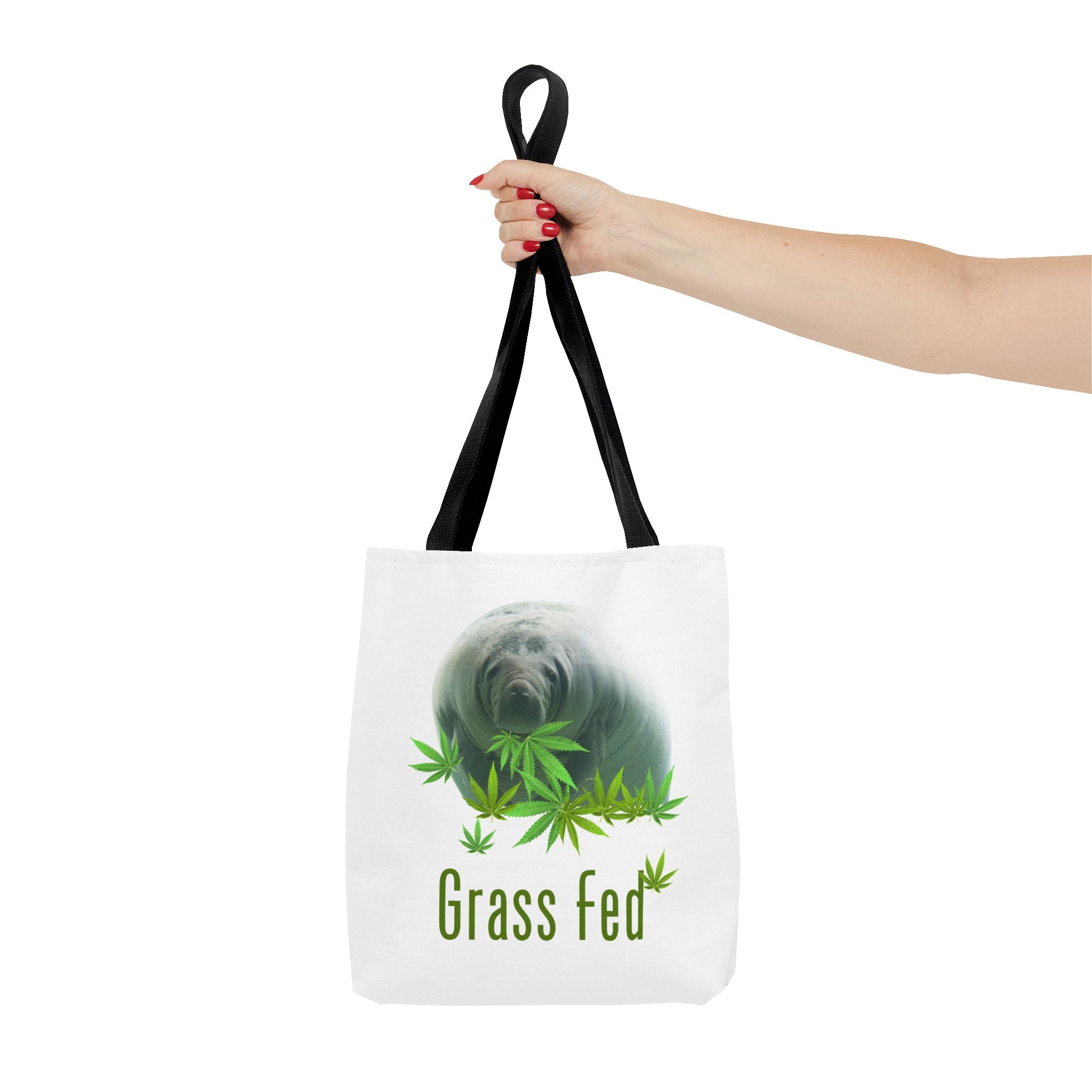 Grass Fed Tote Bag - Eco-Friendly, Animal Lovers Gift, Shopping, Beach, Reusable Bag