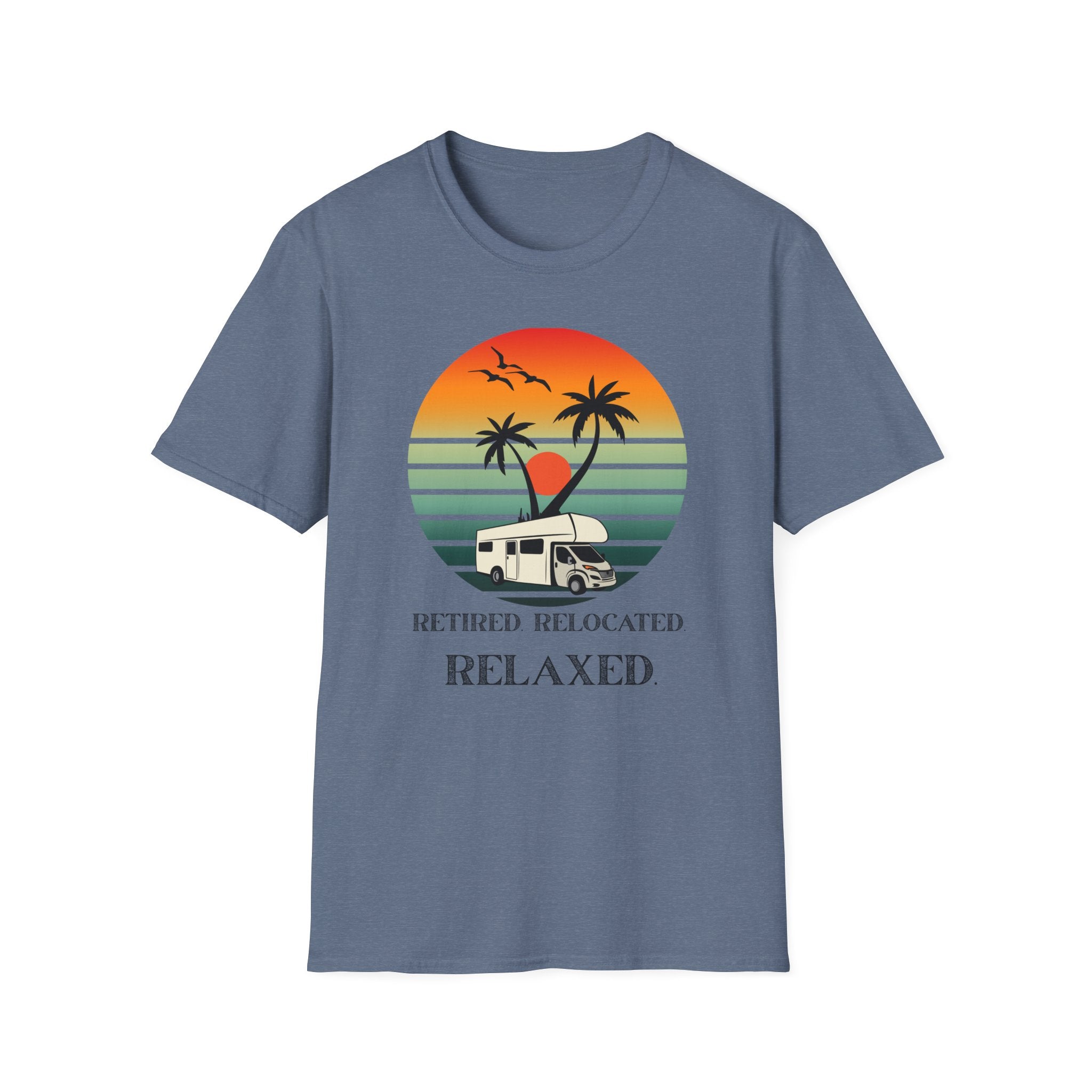Retired Relaxed Unisex T-Shirt | Casual Summer Tee, Gift for Retirees, Beach Vibe Shirt, Vacation Wear, Comfortable Everyday Style