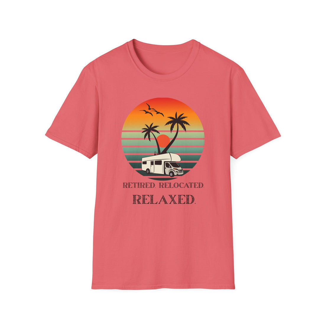 Retired Relaxed Unisex T-Shirt | Casual Summer Tee, Gift for Retirees, Beach Vibe Shirt, Vacation Wear, Comfortable Everyday Style