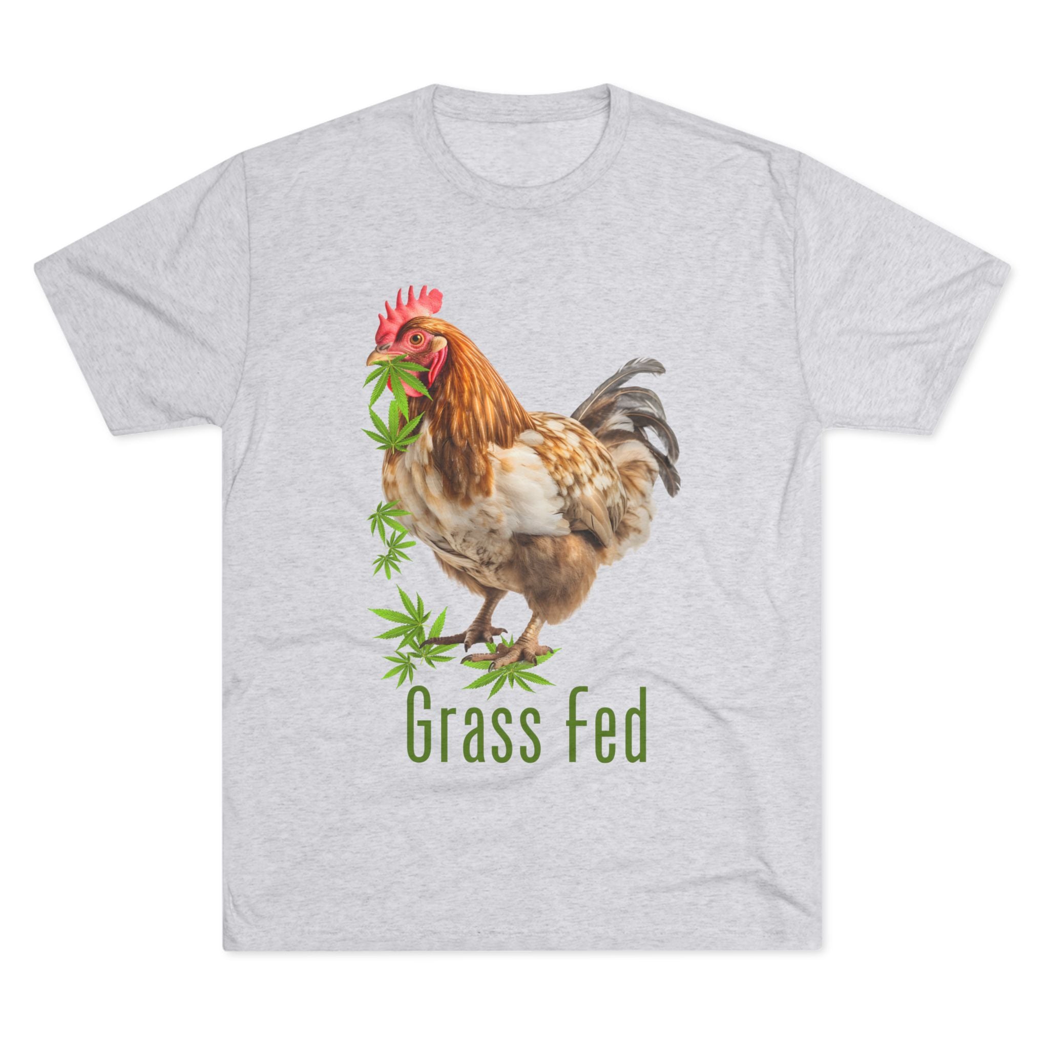 Grass Fed Chicken Unisex Tee, Funny Farm Shirt, Gift for Farmers, Agriculture Apparel, Casual Wear