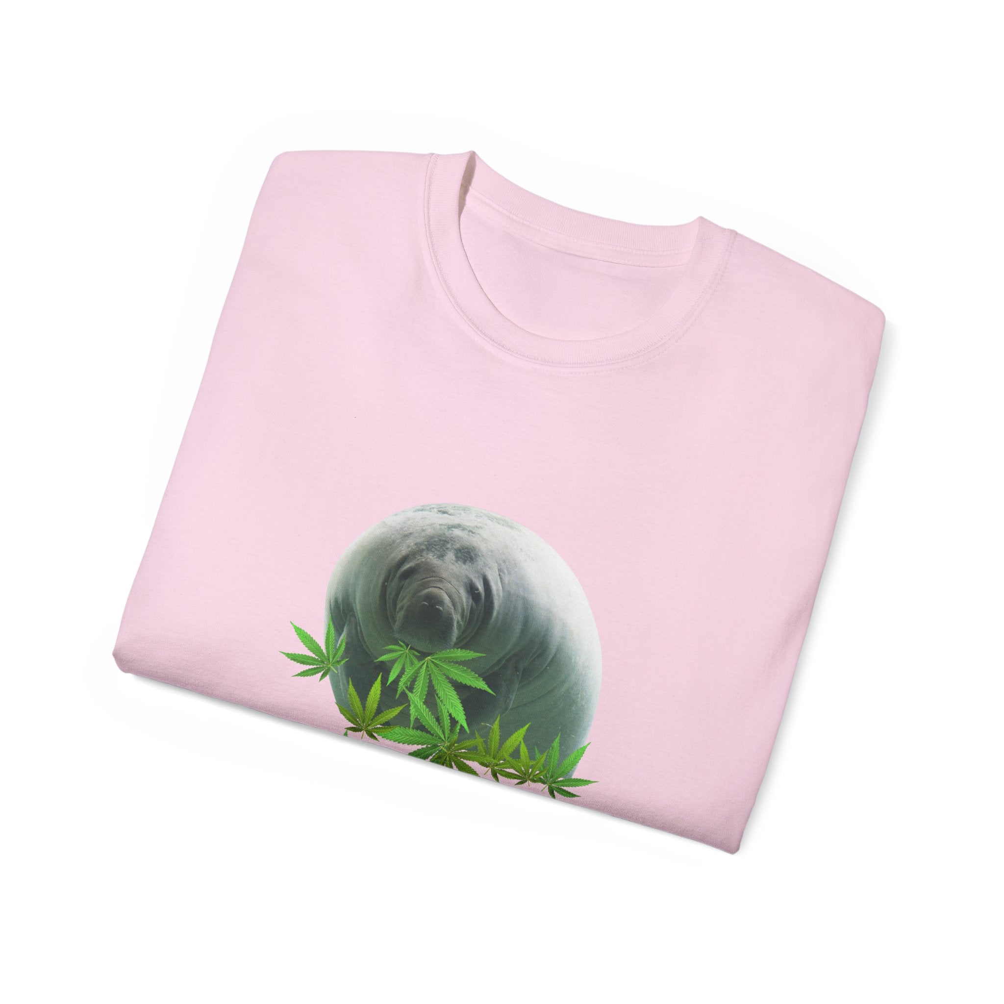 Grass Fed ManateeTee - Unisex Ultra Cotton T-Shirt, Funny Animal Lover Gift, Cannabis Theme, Nature Lover Apparel, Eco-Friendly Clothing