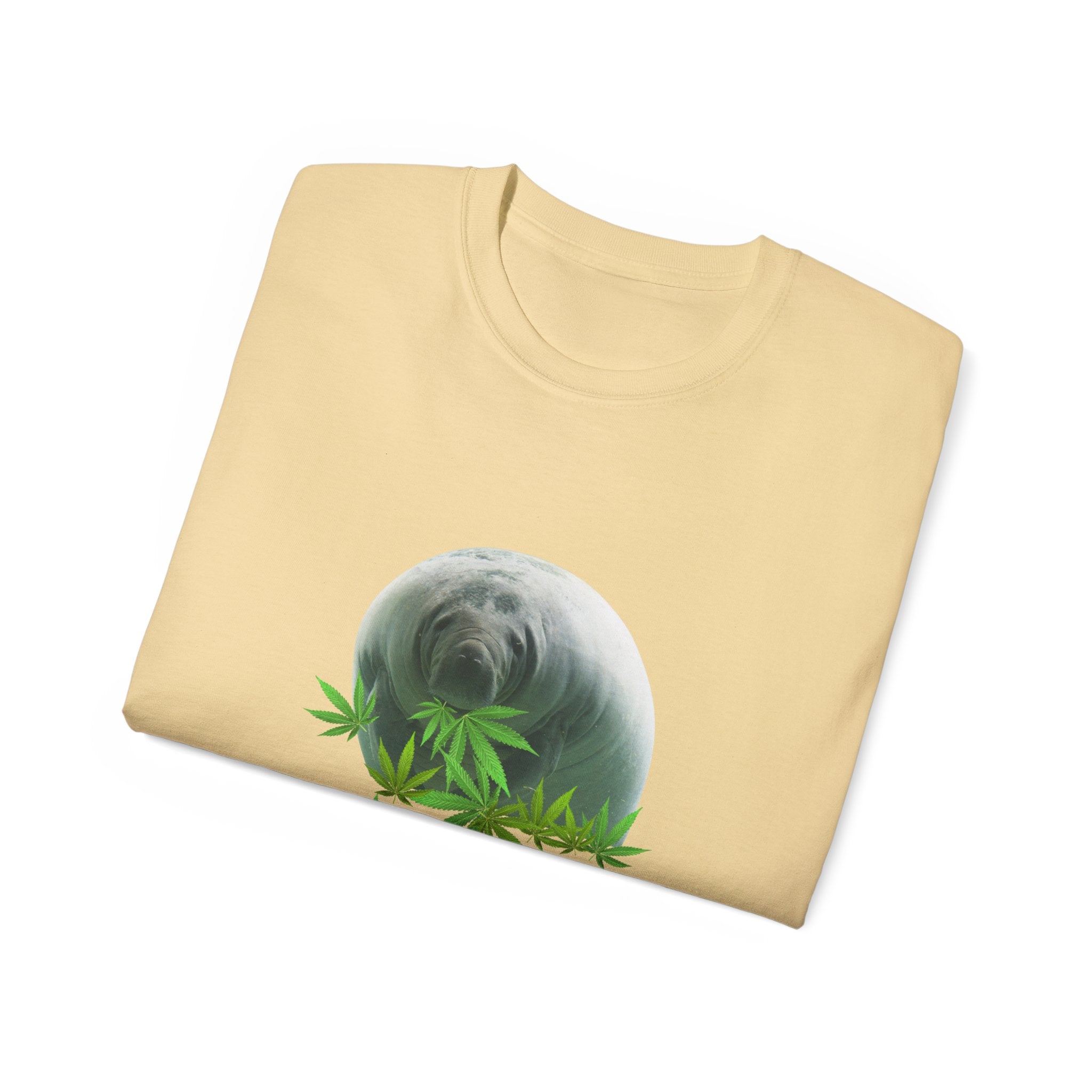 Grass Fed ManateeTee - Unisex Ultra Cotton T-Shirt, Funny Animal Lover Gift, Cannabis Theme, Nature Lover Apparel, Eco-Friendly Clothing