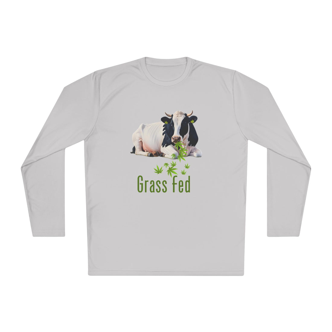 Grass Fed Cow Unisex Long Sleeve Tee, Farm T-Shirt, Animal Lover Gift, Eco-Friendly Apparel, Cute Cow Shirt, Casual Comfortable Wear
