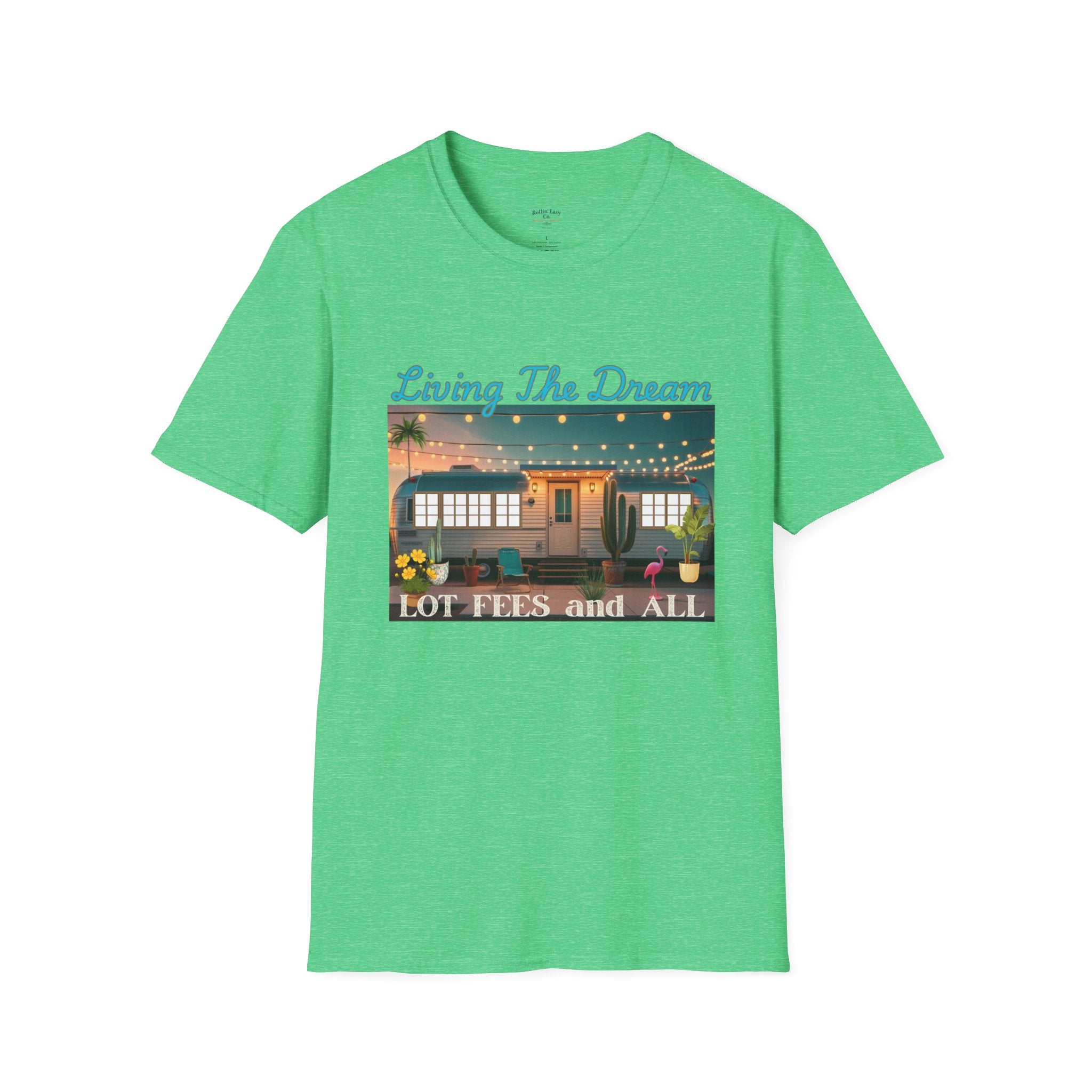Living The Dream Unisex T-Shirt, Cute Camper Tee, Boho Style Shirt, Travel Lover Gift, Adventure Apparel