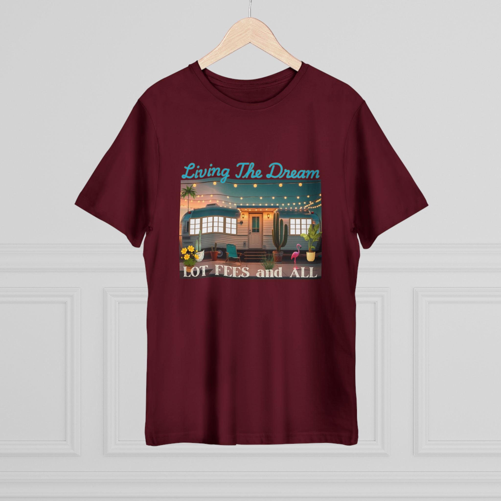 Living the Dream Unisex Deluxe T-shirt, Perfect for Adventure Lovers, Casual Wear, Gifts for Travelers, Summer Vibes, Inspirational Apparel
