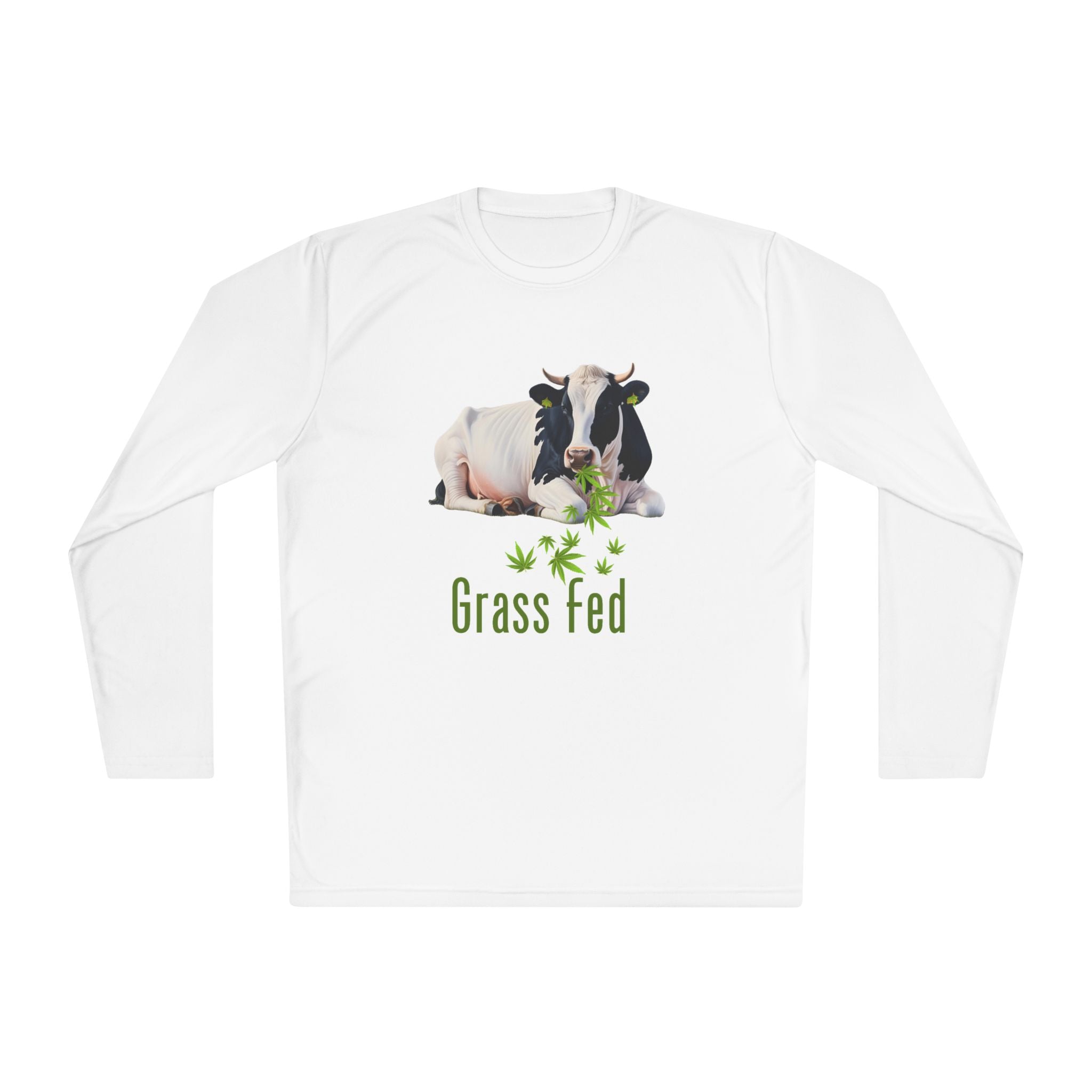 Grass Fed Cow Unisex Long Sleeve Tee, Farm T-Shirt, Animal Lover Gift, Eco-Friendly Apparel, Cute Cow Shirt, Casual Comfortable Wear