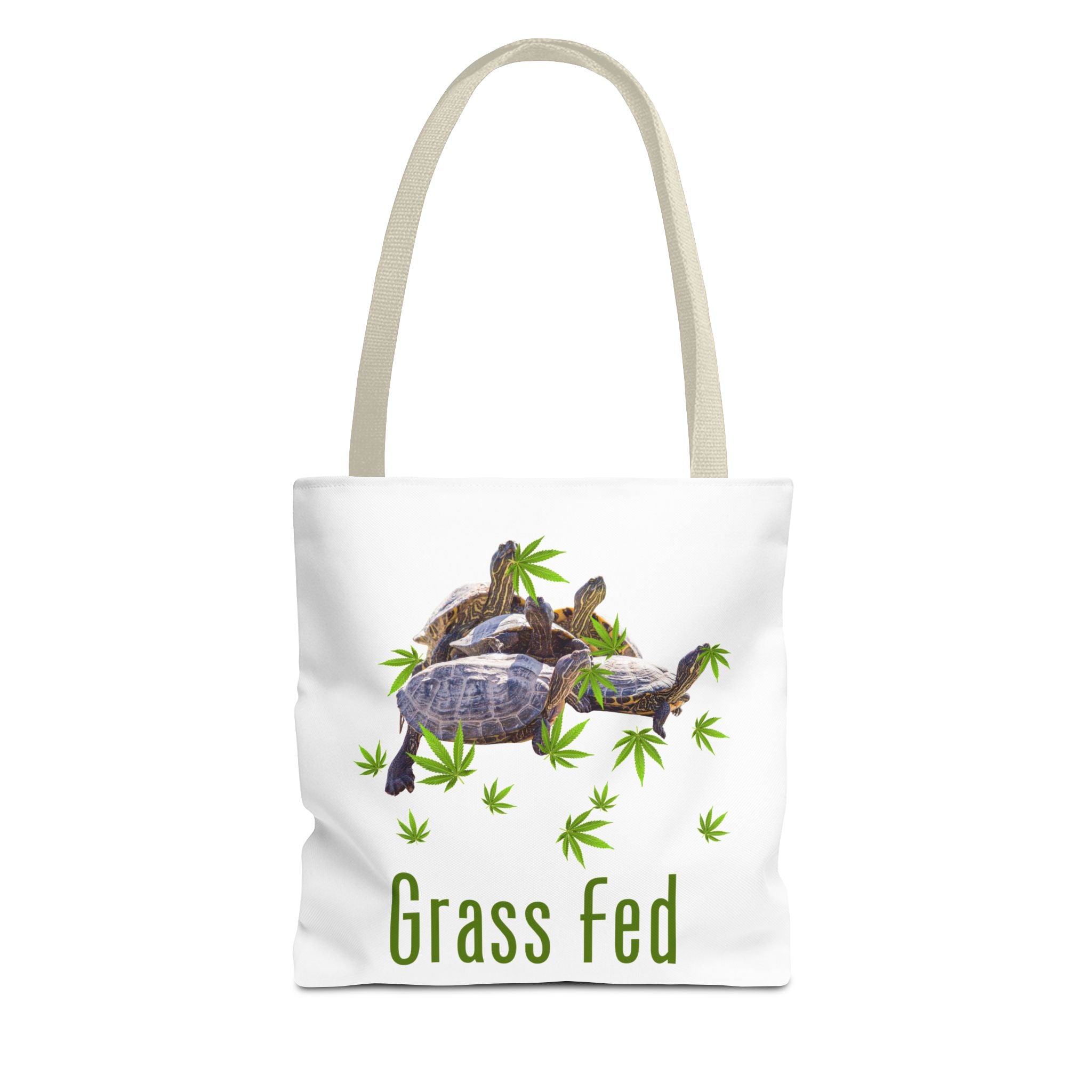 Eco-Friendly Turtle Tote Bag, Grass Fed Design, Reusable Shopping Bag, Animal Lover Gift, Beach Tote, Sustainable Fashion