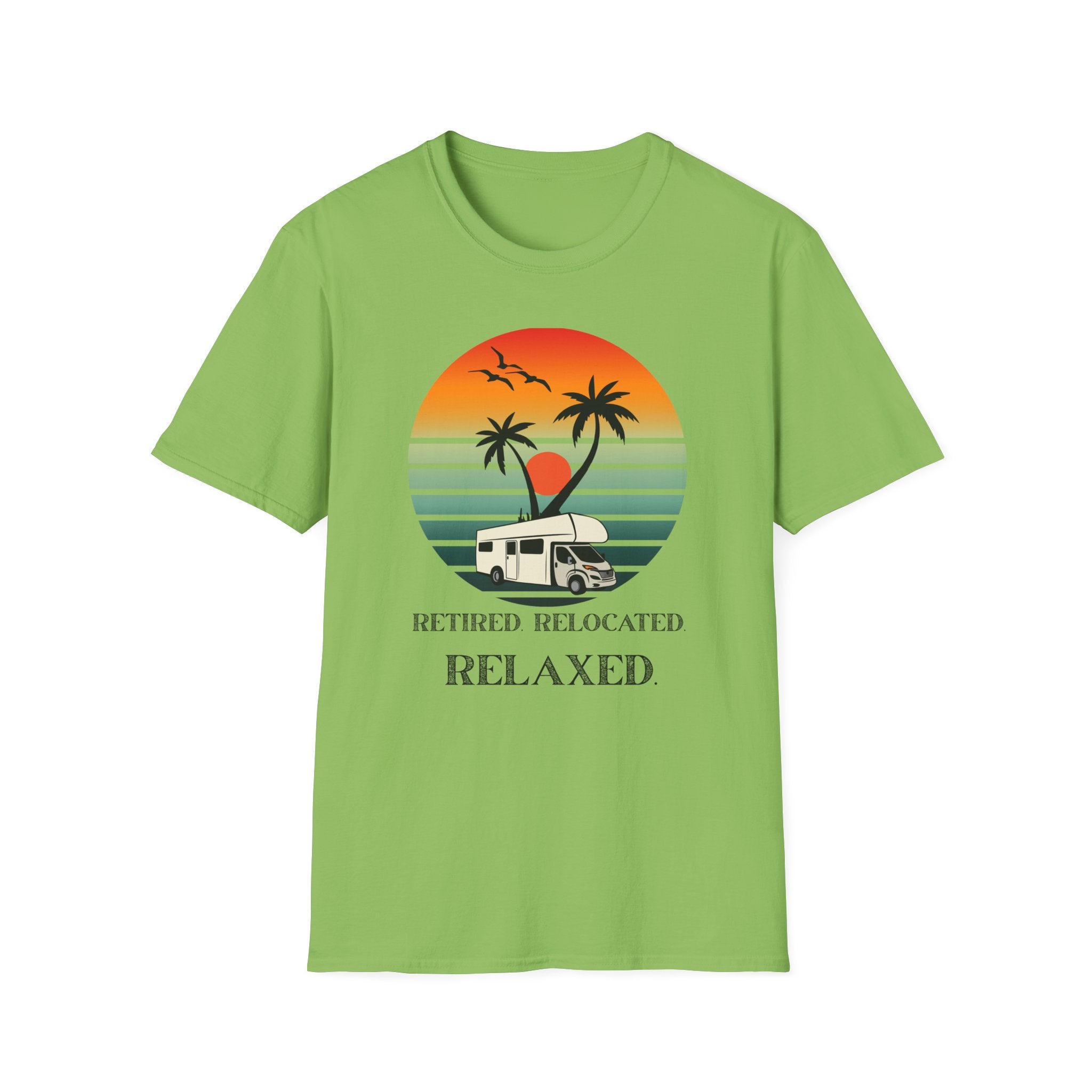 Retired Relaxed Unisex T-Shirt | Casual Summer Tee, Gift for Retirees, Beach Vibe Shirt, Vacation Wear, Comfortable Everyday Style