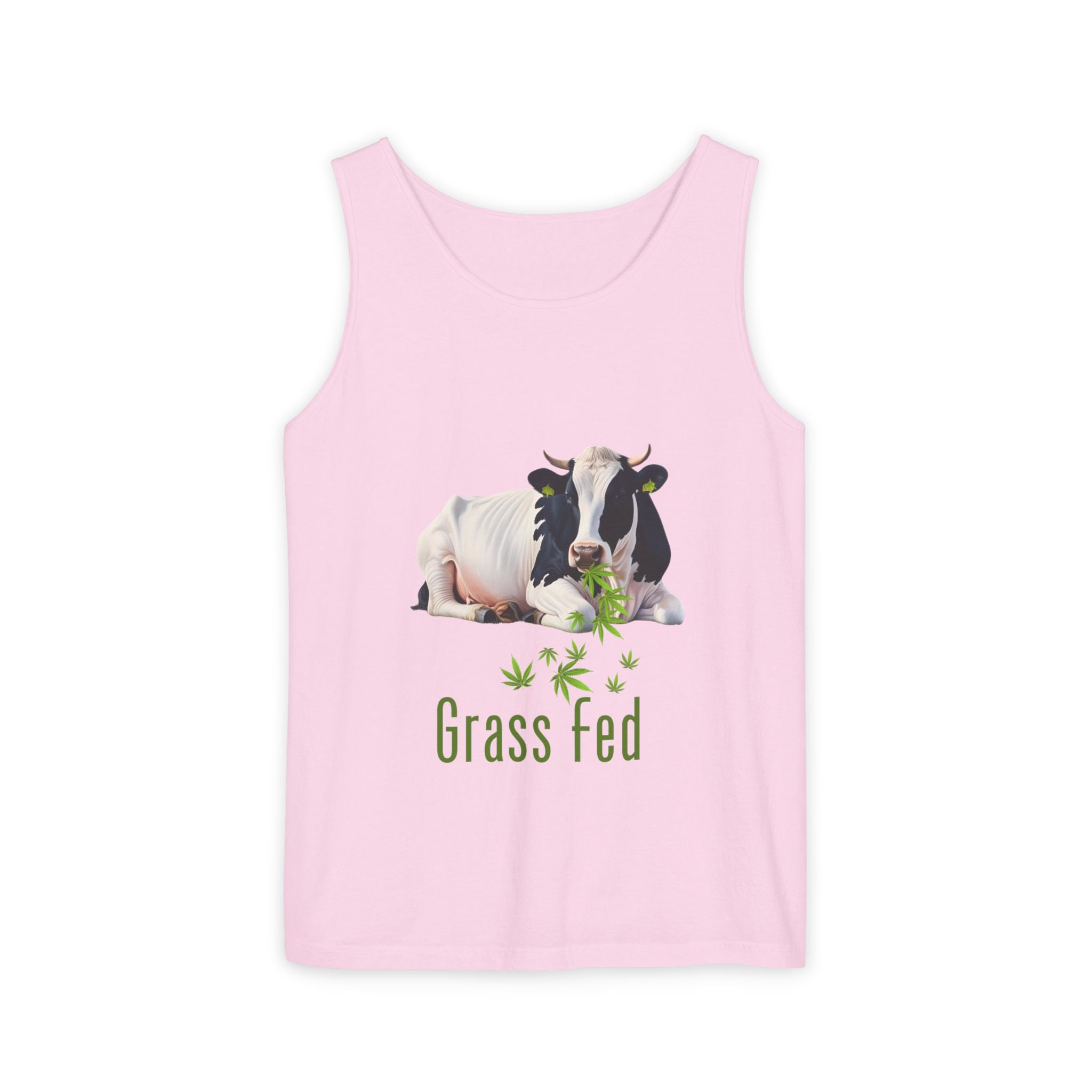 Grass Fed Unisex Tank Top | Farmhouse Style Apparel, Eco-Friendly Summer Wear, Gift for Farmers, Casual Graphic Tees, Vegan Lifestyle
