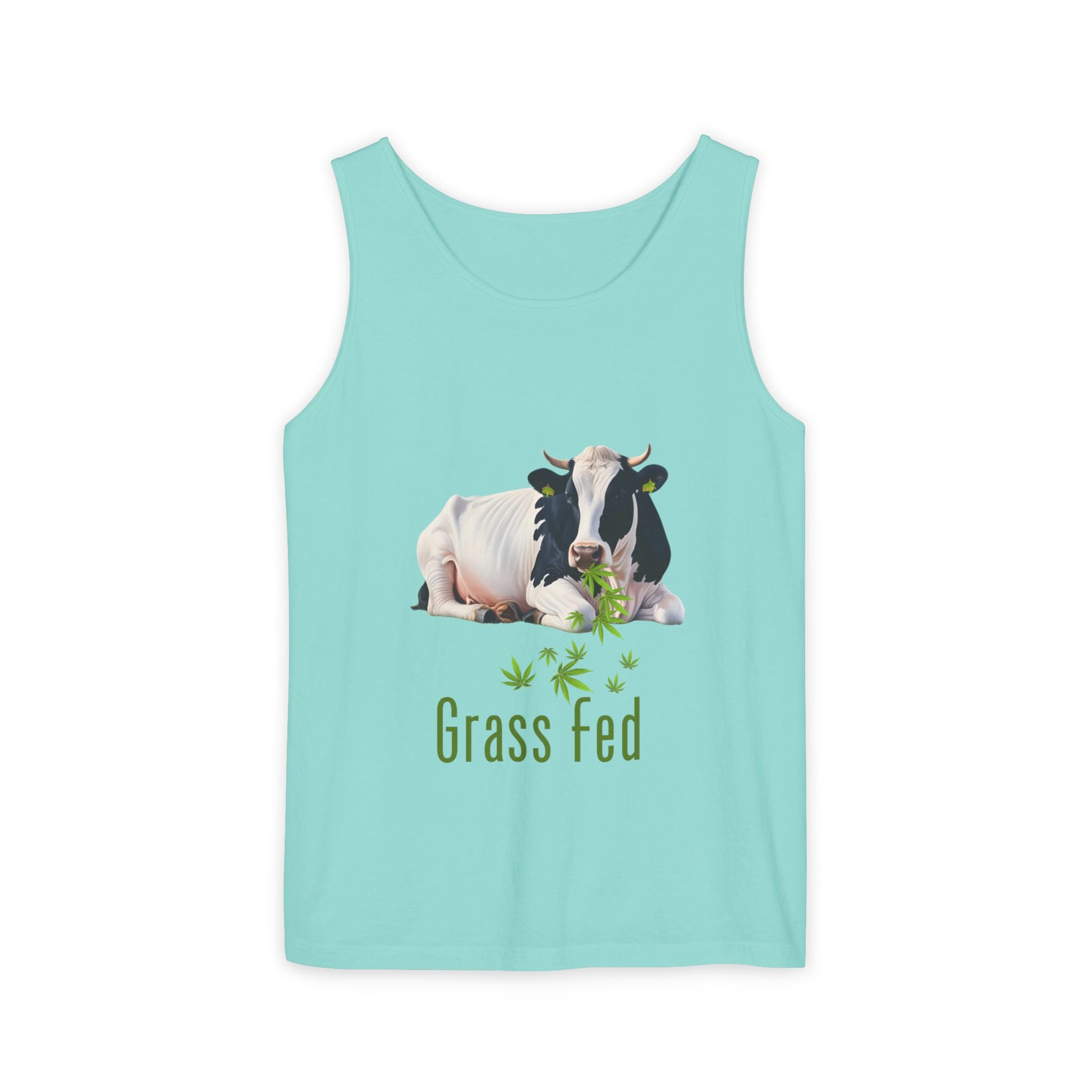 Grass Fed Unisex Tank Top | Farmhouse Style Apparel, Eco-Friendly Summer Wear, Gift for Farmers, Casual Graphic Tees, Vegan Lifestyle