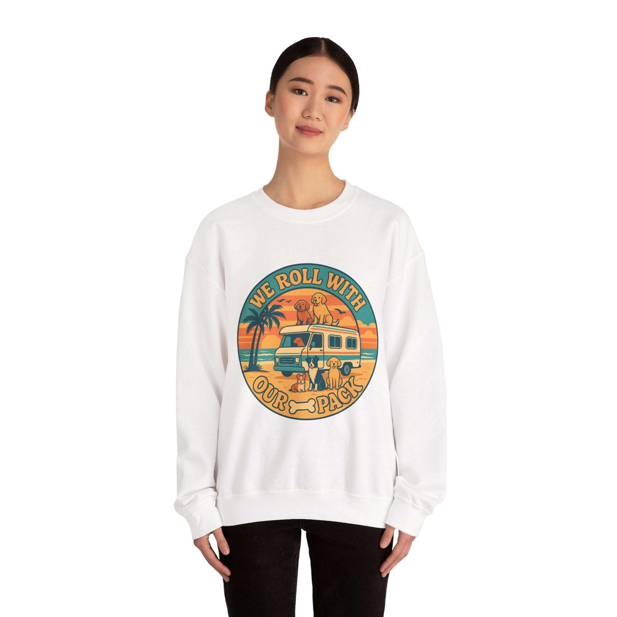 Adventure-Inspired Unisex Crewneck Sweatshirt, Dog Lover Gift, Vintage Travel Style, Cozy Layer, Perfect for Road Trips, Holidays, [...]