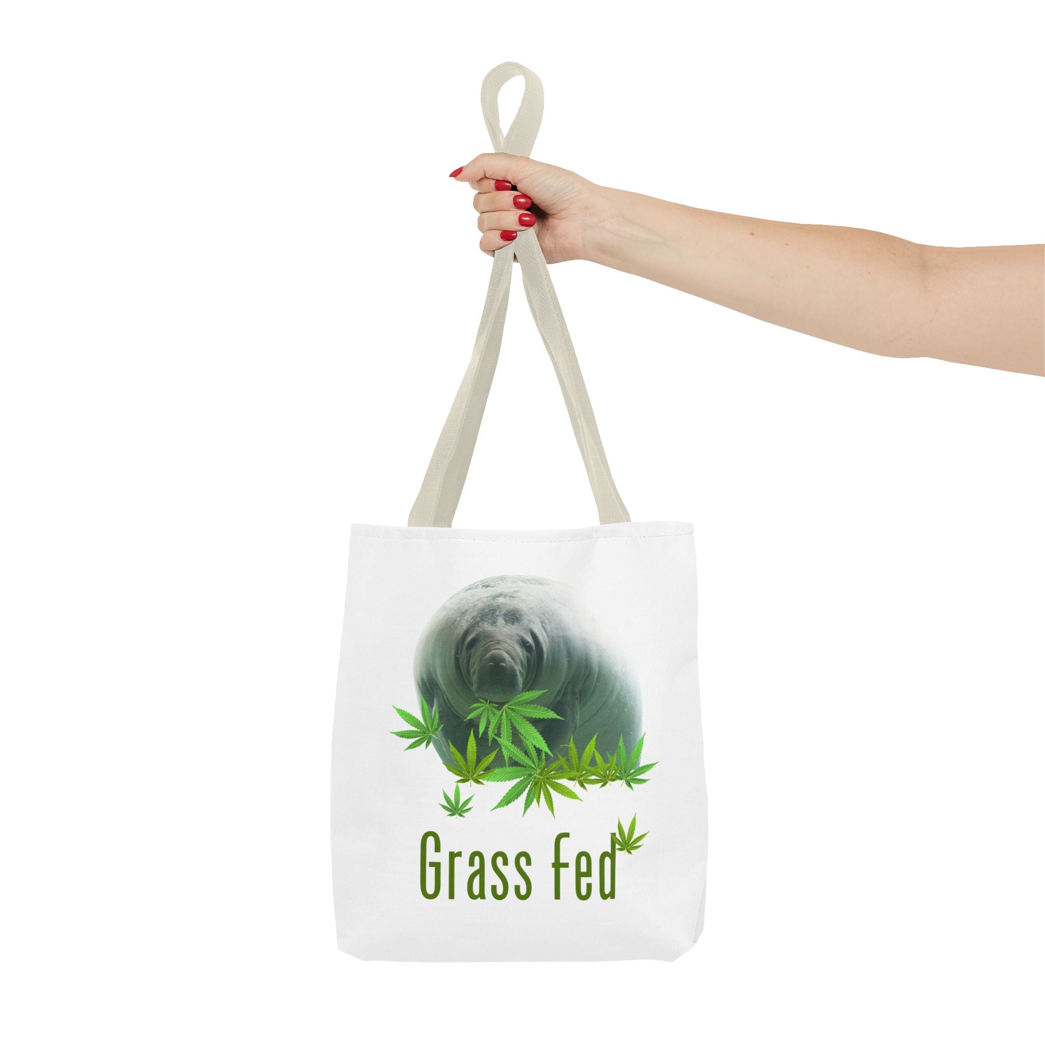 Grass Fed Tote Bag - Eco-Friendly, Animal Lovers Gift, Shopping, Beach, Reusable Bag
