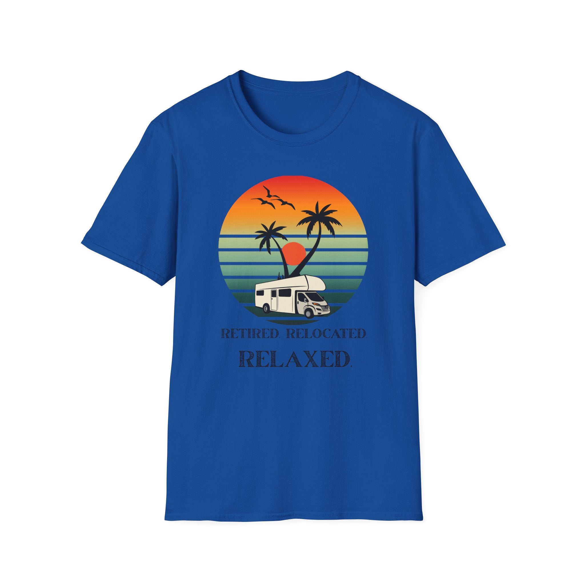 Retired Relaxed Unisex T-Shirt | Casual Summer Tee, Gift for Retirees, Beach Vibe Shirt, Vacation Wear, Comfortable Everyday Style