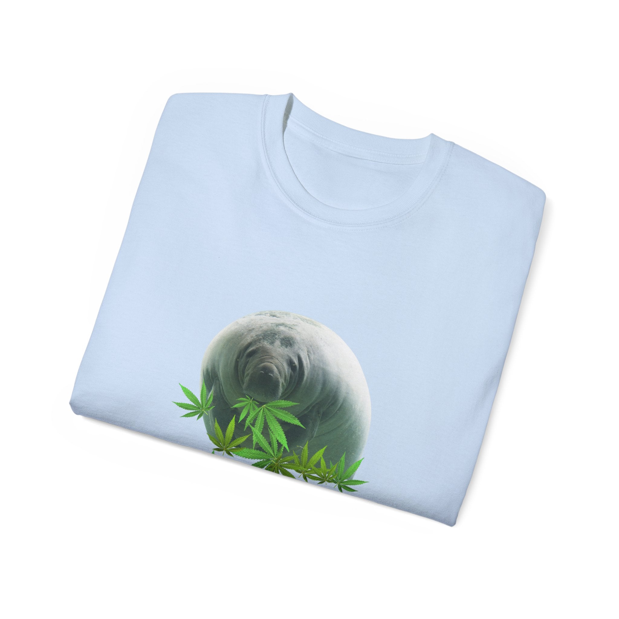 Grass Fed ManateeTee - Unisex Ultra Cotton T-Shirt, Funny Animal Lover Gift, Cannabis Theme, Nature Lover Apparel, Eco-Friendly Clothing