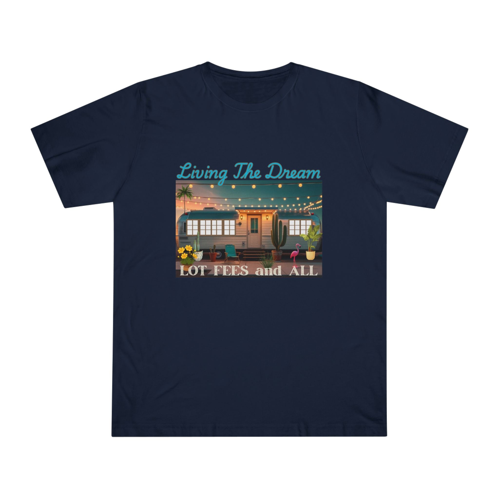 Living the Dream Unisex Deluxe T-shirt, Perfect for Adventure Lovers, Casual Wear, Gifts for Travelers, Summer Vibes, Inspirational Apparel