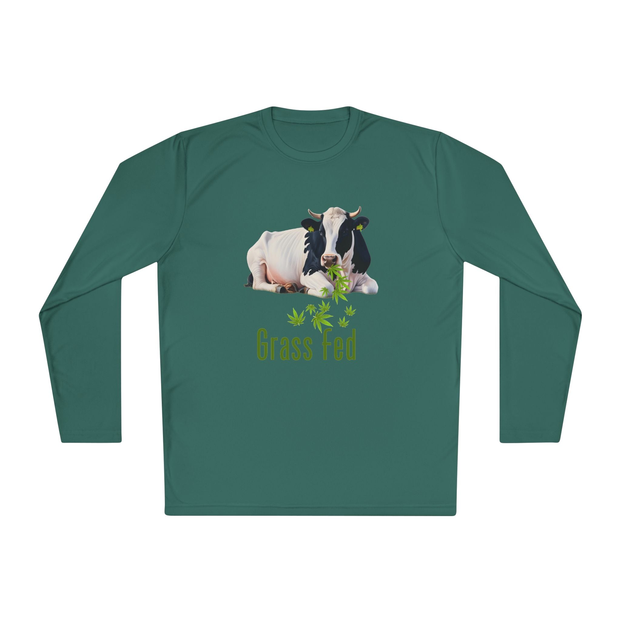 Grass Fed Cow Unisex Long Sleeve Tee, Farm T-Shirt, Animal Lover Gift, Eco-Friendly Apparel, Cute Cow Shirt, Casual Comfortable Wear