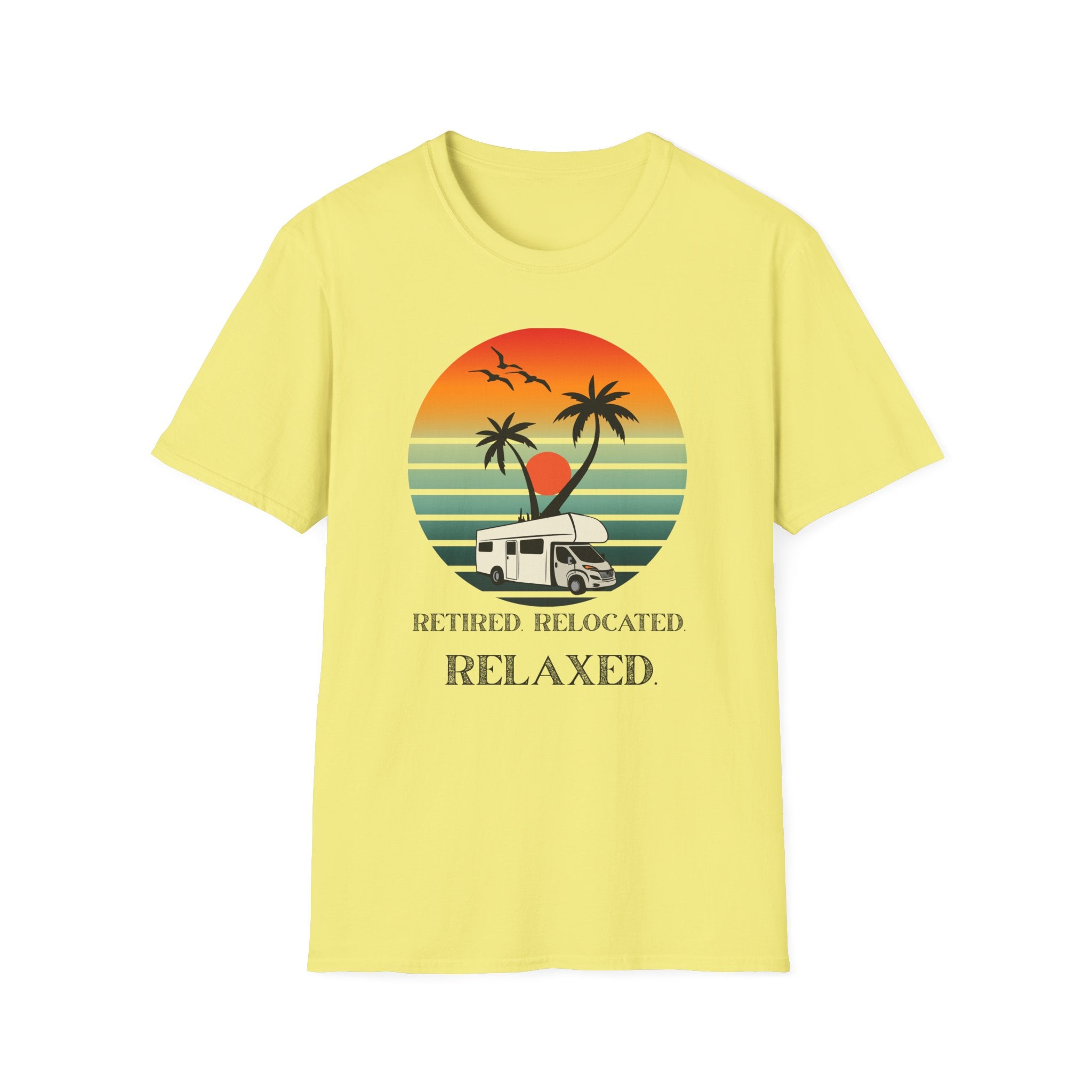 Retired Relaxed Unisex T-Shirt | Casual Summer Tee, Gift for Retirees, Beach Vibe Shirt, Vacation Wear, Comfortable Everyday Style