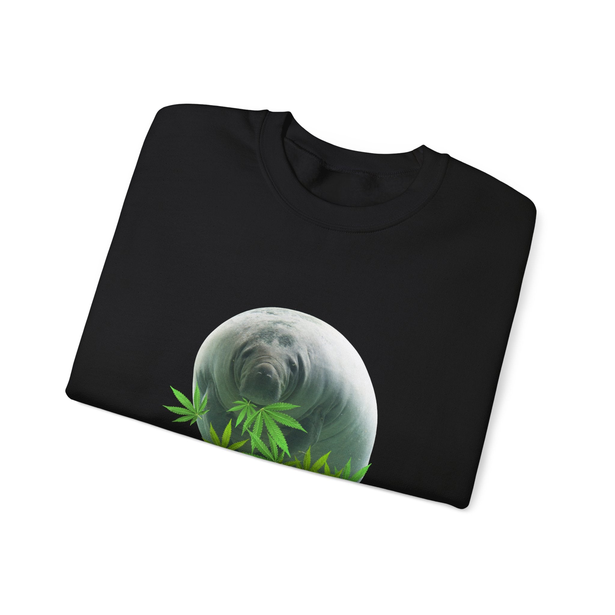 Grass Fed Manatee Crewneck Sweatshirt, Unisex Sweatshirt, Cozy Fall Apparel, Nature Lover Gift, Casual Streetwear, Eco-Friendly Fashion