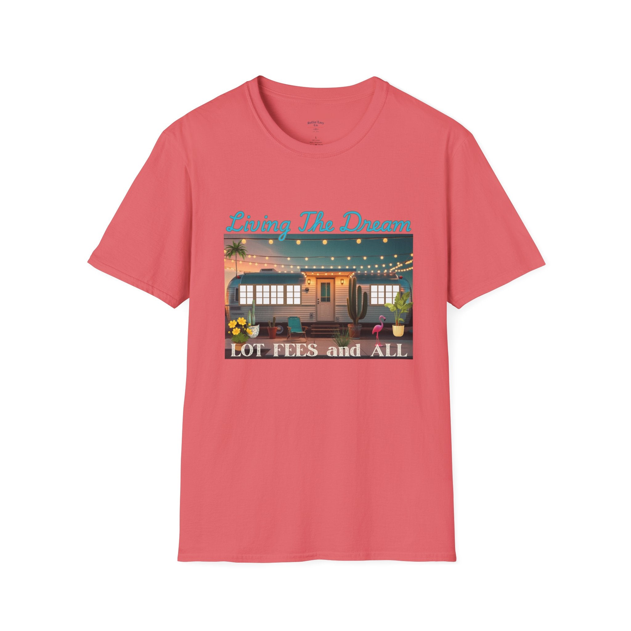Living The Dream Unisex T-Shirt, Cute Camper Tee, Boho Style Shirt, Travel Lover Gift, Adventure Apparel