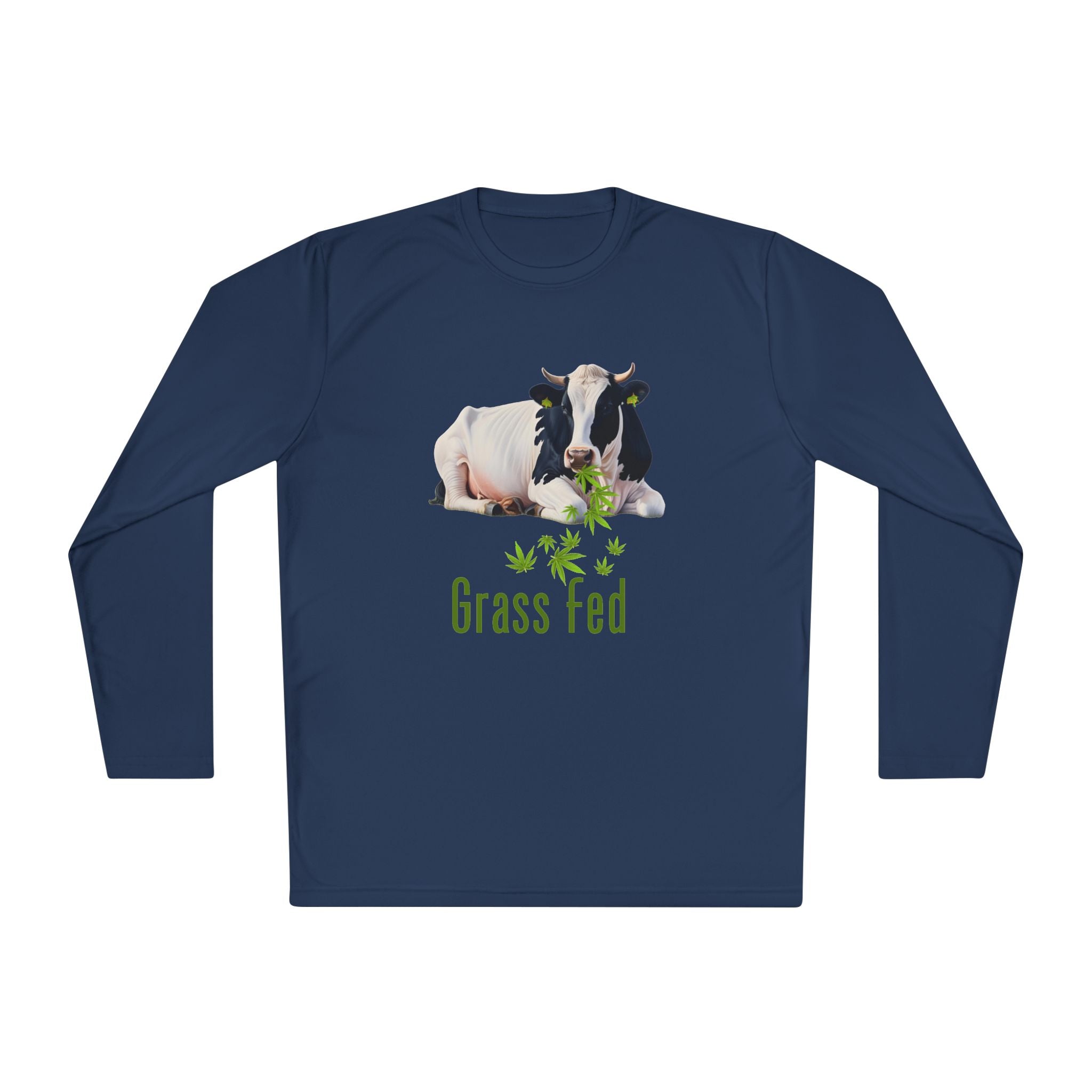 Grass Fed Cow Unisex Long Sleeve Tee, Farm T-Shirt, Animal Lover Gift, Eco-Friendly Apparel, Cute Cow Shirt, Casual Comfortable Wear