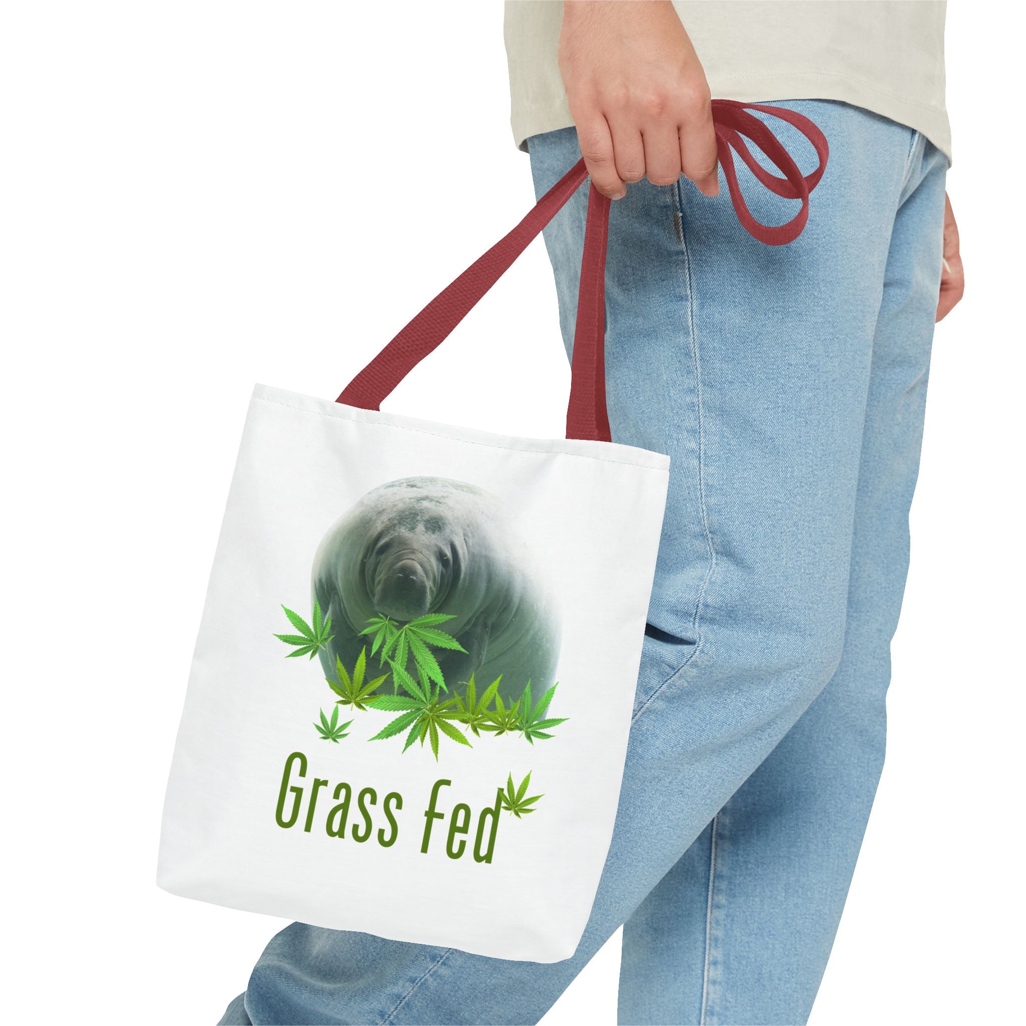 Grass Fed Tote Bag - Eco-Friendly, Animal Lovers Gift, Shopping, Beach, Reusable Bag
