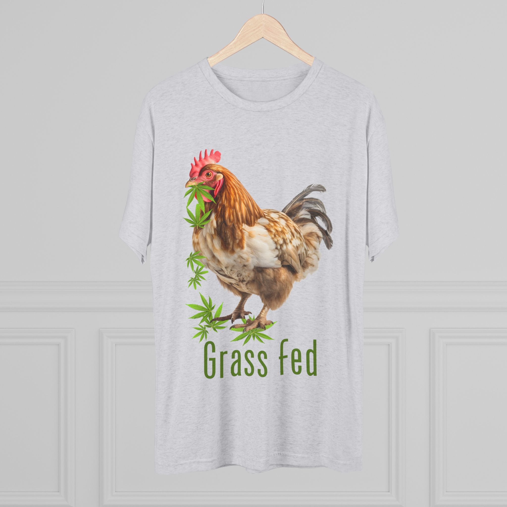 Grass Fed Chicken Unisex Tee, Funny Farm Shirt, Gift for Farmers, Agriculture Apparel, Casual Wear