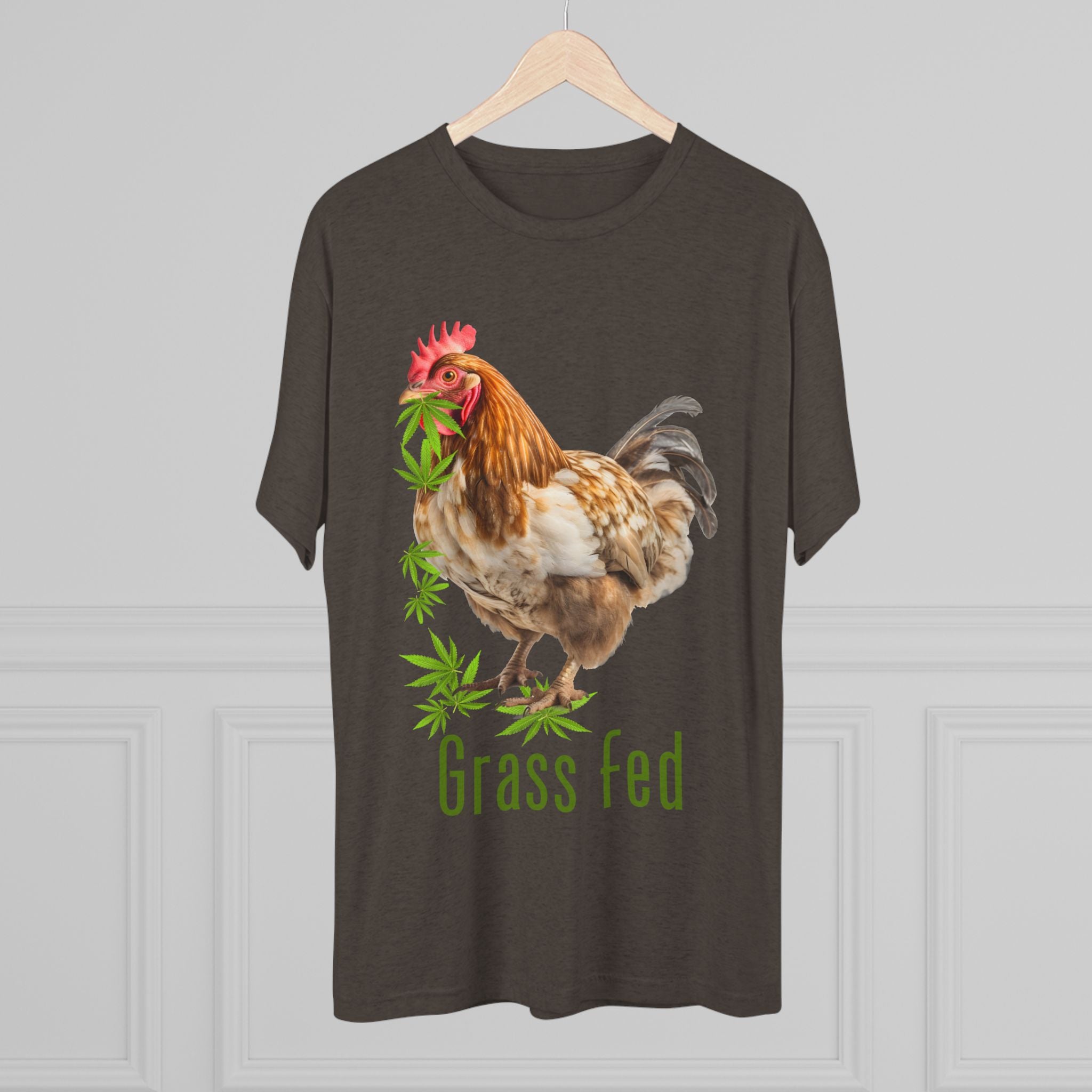 Grass Fed Chicken Unisex Tee, Funny Farm Shirt, Gift for Farmers, Agriculture Apparel, Casual Wear
