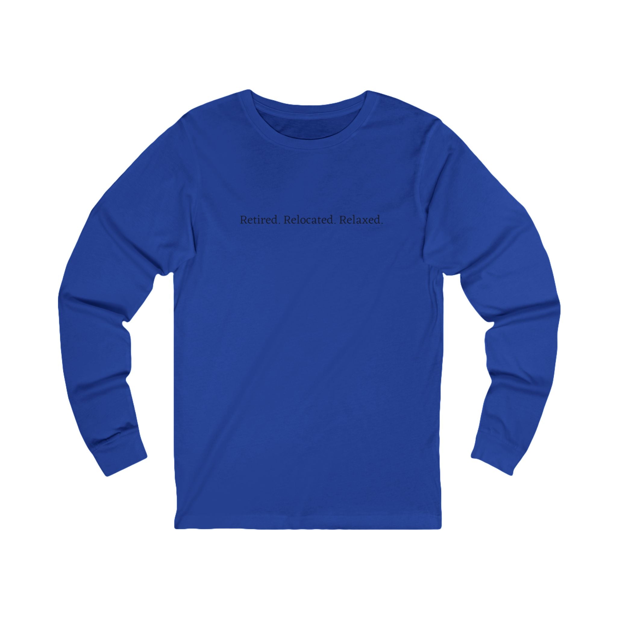 Retirement Adventure Unisex Long Sleeve Tee | RV Lovers Gift, Nature Lover Shirt, Relaxed Lifestyle Apparel, Retirement Celebration