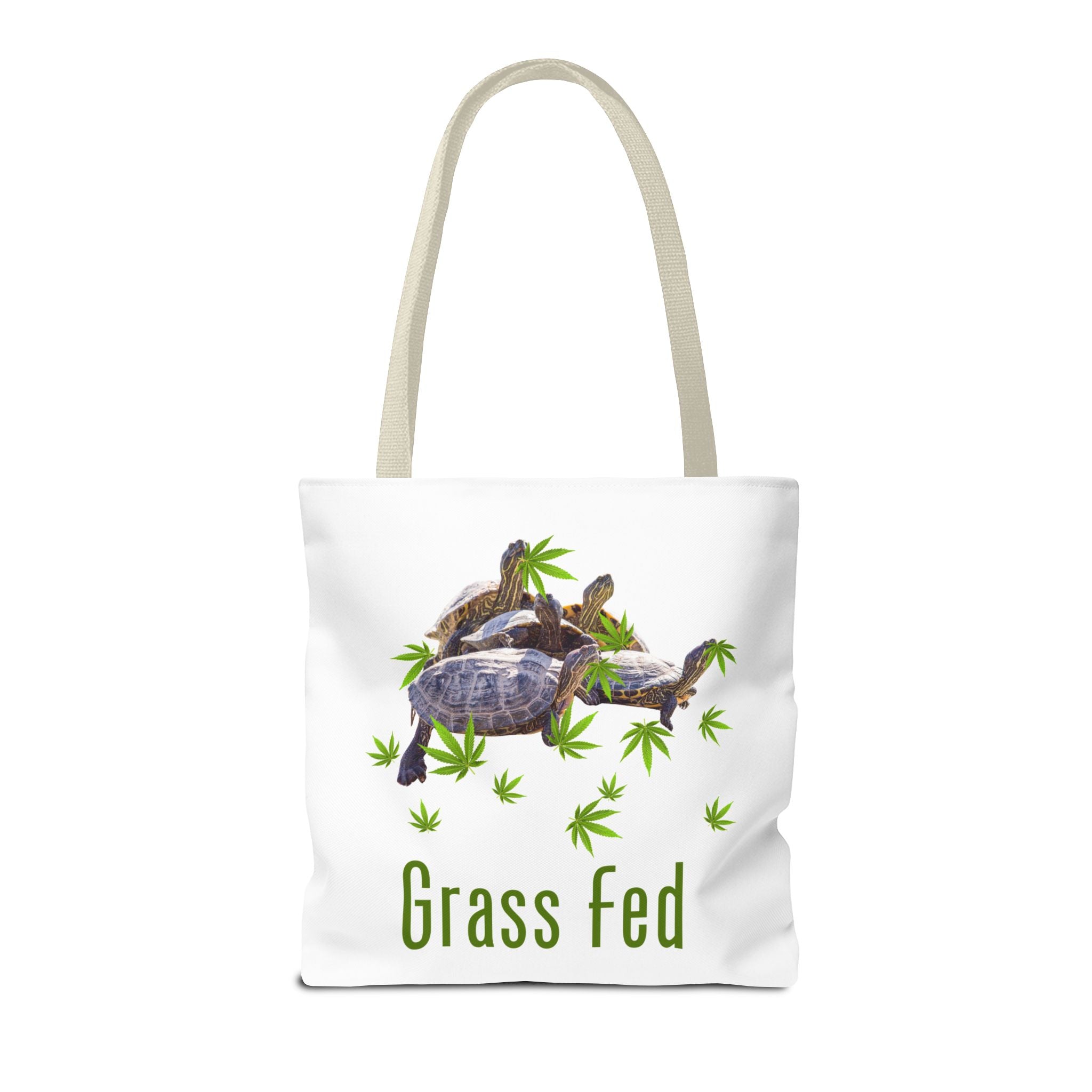 Eco-Friendly Turtle Tote Bag, Grass Fed Design, Reusable Shopping Bag, Animal Lover Gift, Beach Tote, Sustainable Fashion