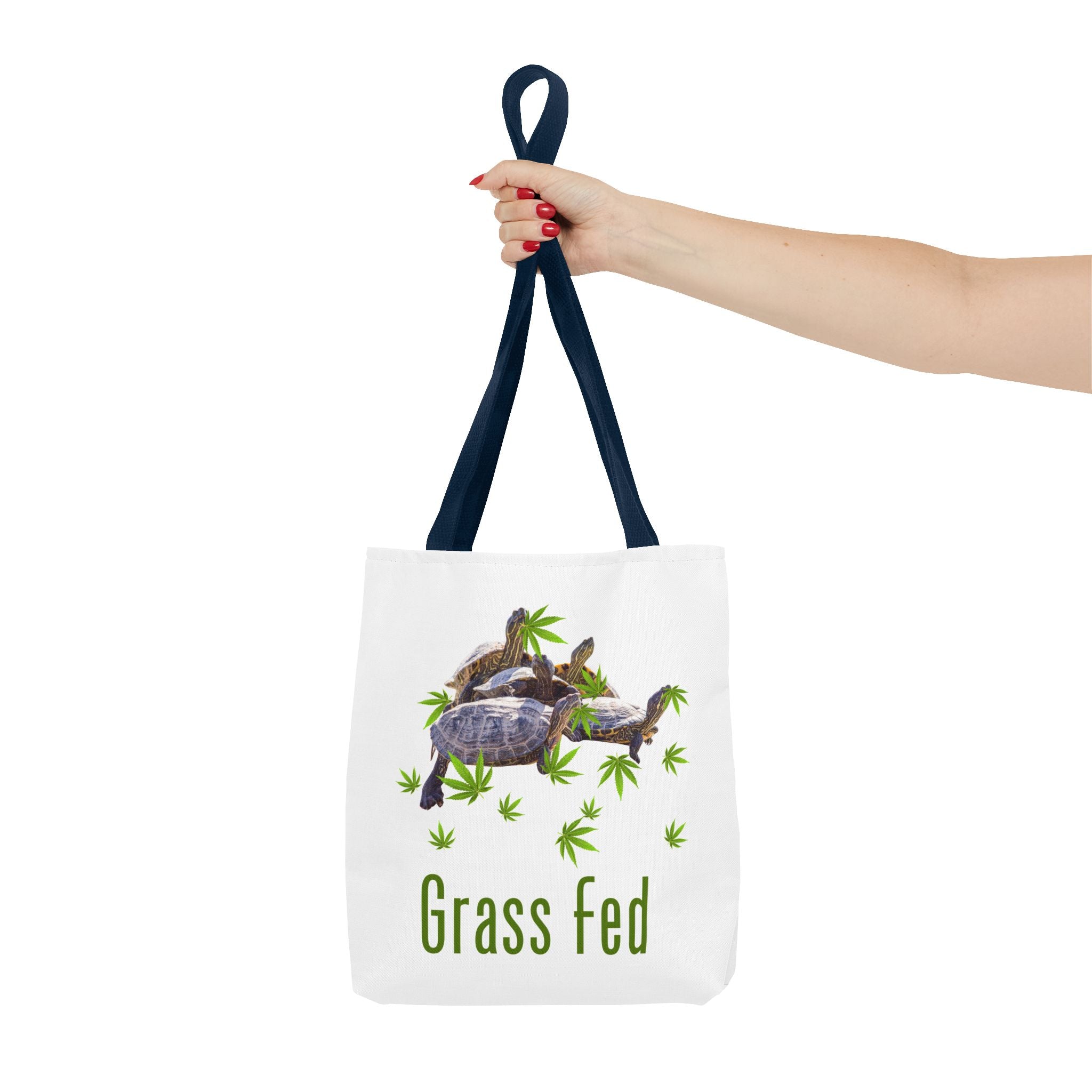 Eco-Friendly Turtle Tote Bag, Grass Fed Design, Reusable Shopping Bag, Animal Lover Gift, Beach Tote, Sustainable Fashion