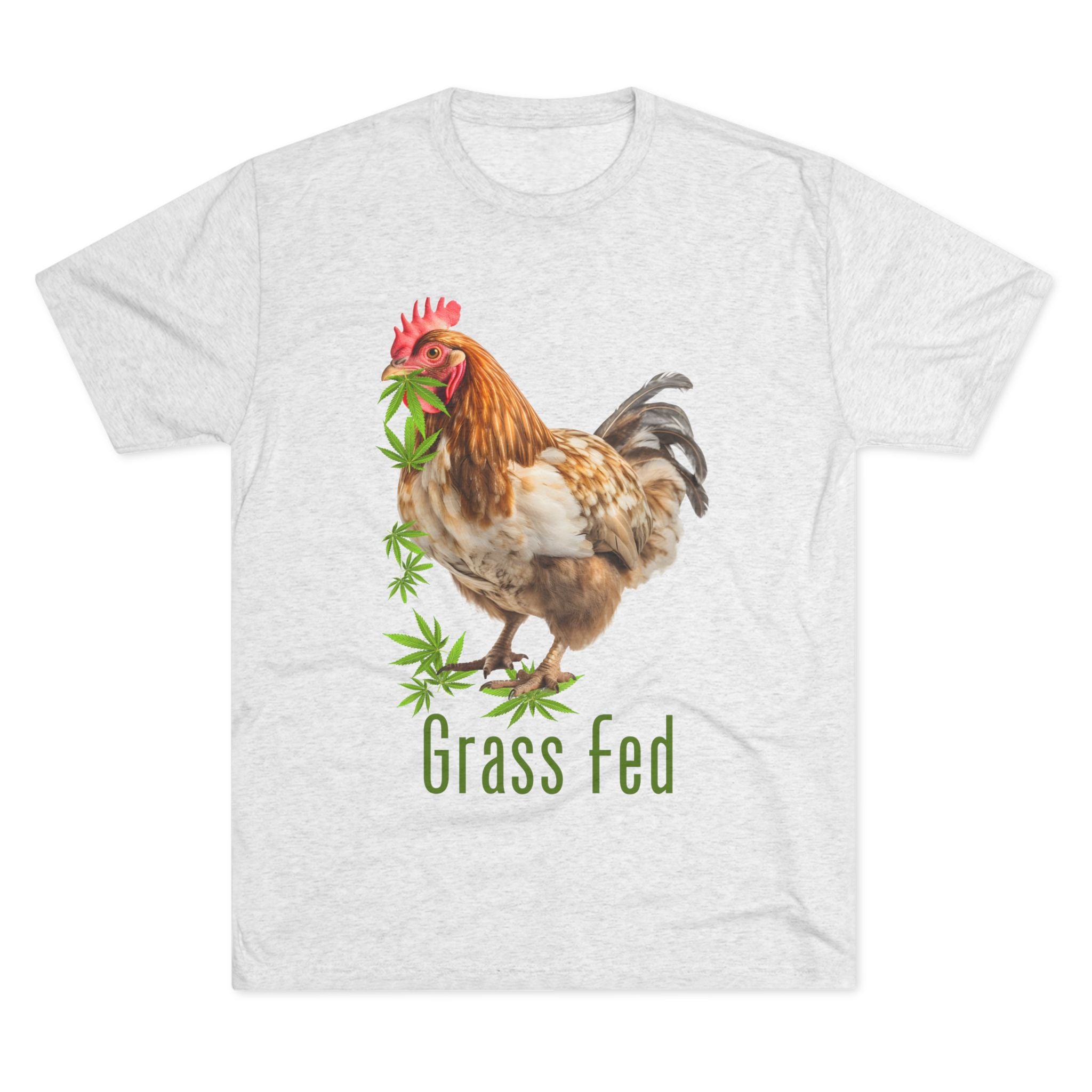 Grass Fed Chicken Unisex Tee, Funny Farm Shirt, Gift for Farmers, Agriculture Apparel, Casual Wear