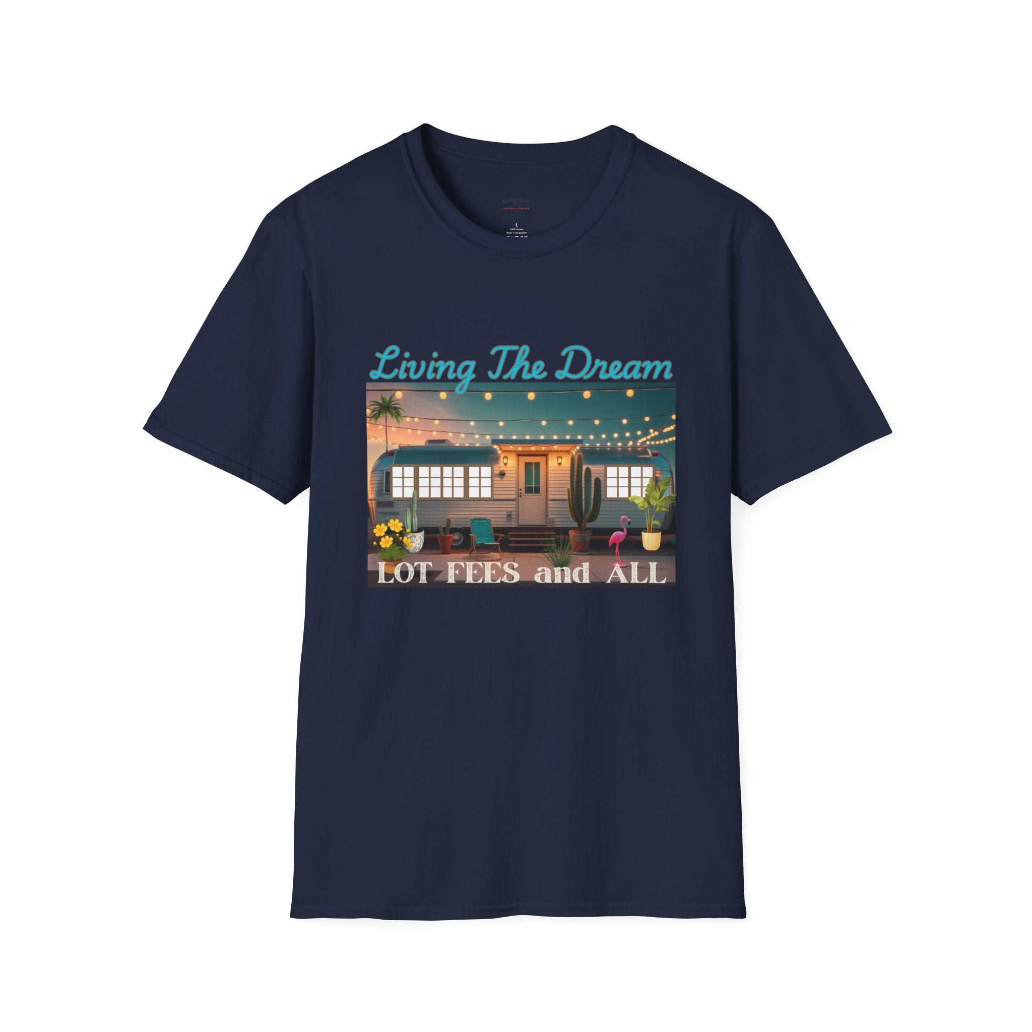 Living The Dream Unisex T-Shirt, Cute Camper Tee, Boho Style Shirt, Travel Lover Gift, Adventure Apparel