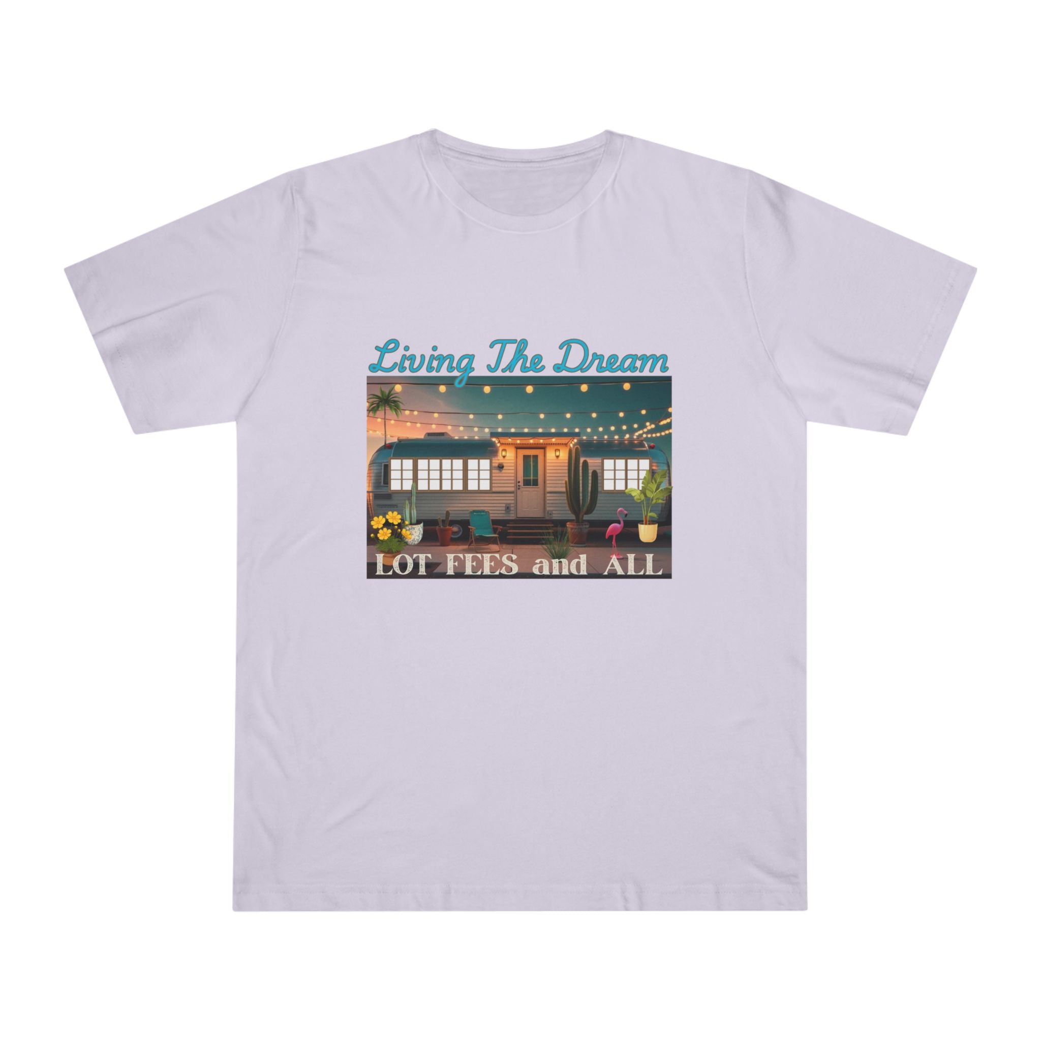 Living the Dream Unisex Deluxe T-shirt, Perfect for Adventure Lovers, Casual Wear, Gifts for Travelers, Summer Vibes, Inspirational Apparel