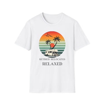 Retired Relaxed Unisex T-Shirt | Casual Summer Tee, Gift for Retirees, Beach Vibe Shirt, Vacation Wear, Comfortable Everyday Style