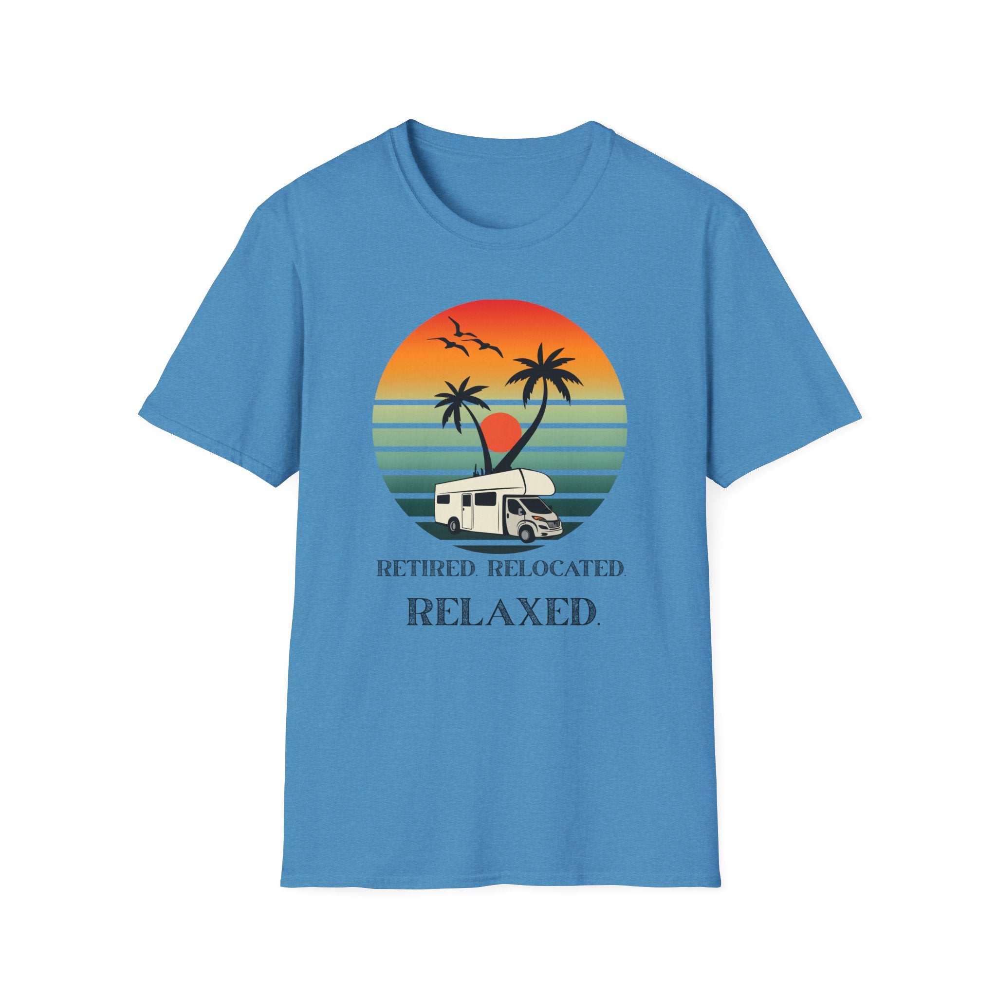 Retired Relaxed Unisex T-Shirt | Casual Summer Tee, Gift for Retirees, Beach Vibe Shirt, Vacation Wear, Comfortable Everyday Style