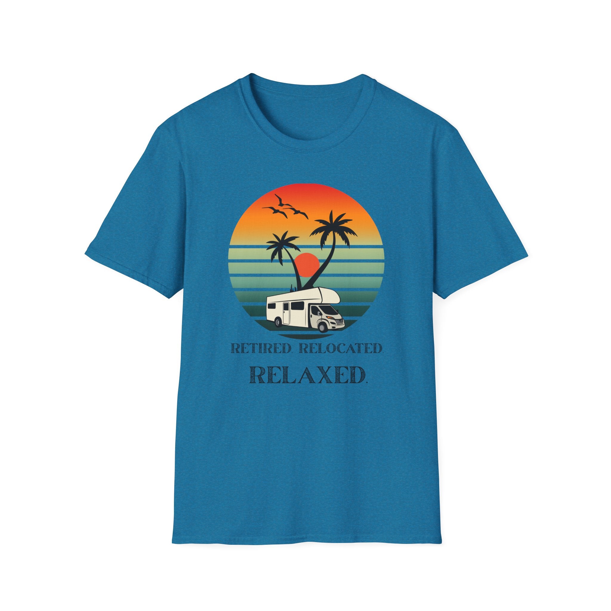 Retired Relaxed Unisex T-Shirt | Casual Summer Tee, Gift for Retirees, Beach Vibe Shirt, Vacation Wear, Comfortable Everyday Style