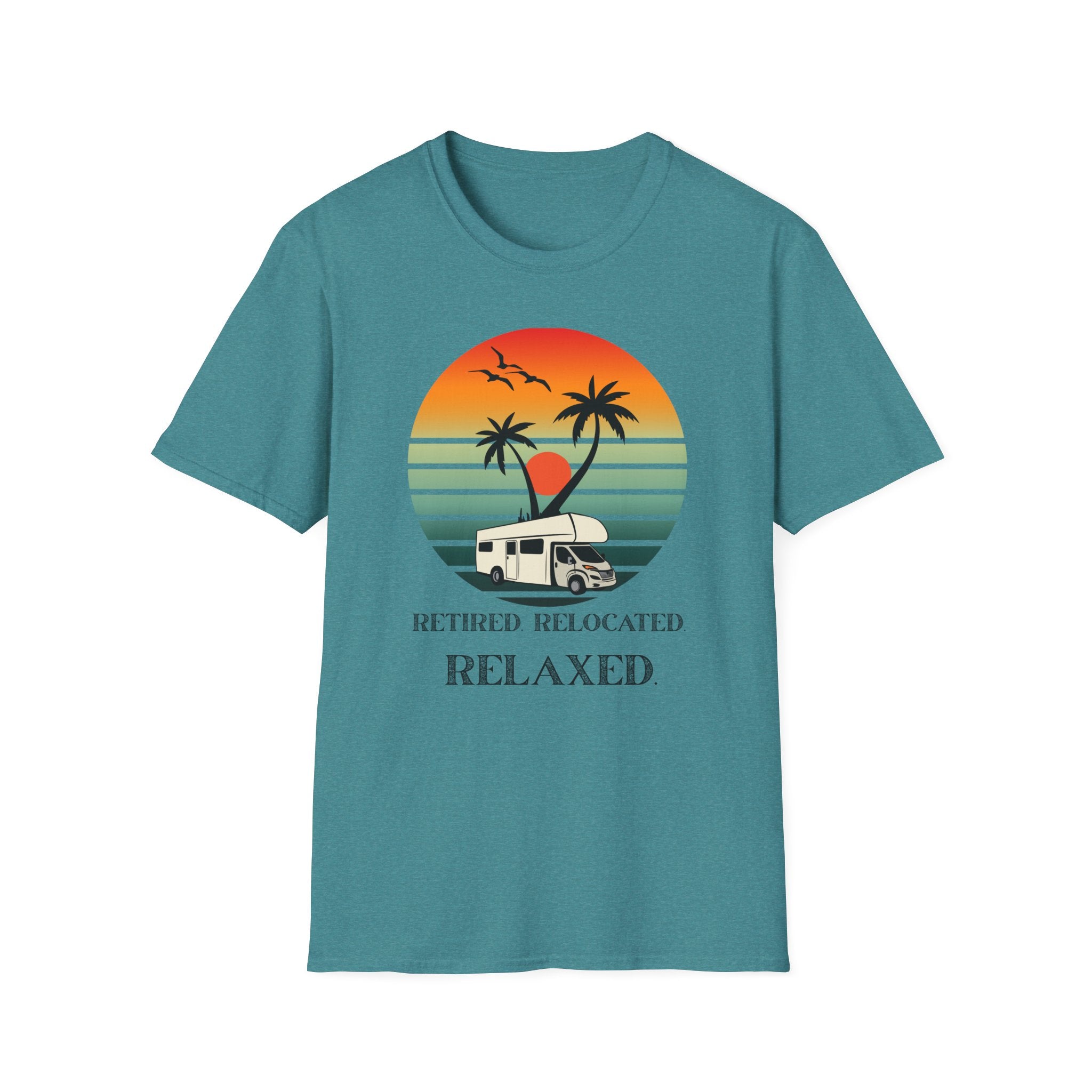 Retired Relaxed Unisex T-Shirt | Casual Summer Tee, Gift for Retirees, Beach Vibe Shirt, Vacation Wear, Comfortable Everyday Style