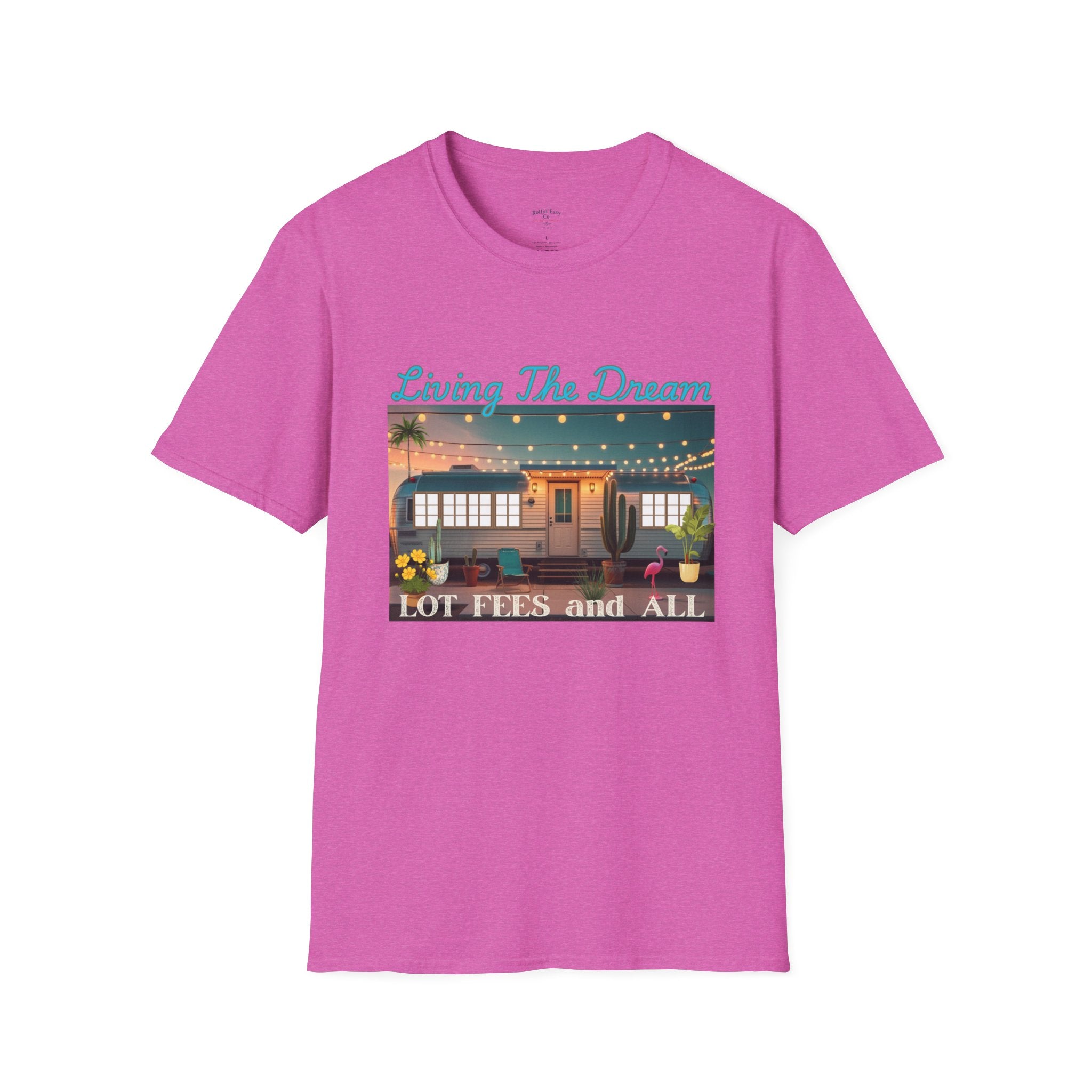 Living The Dream Unisex T-Shirt, Cute Camper Tee, Boho Style Shirt, Travel Lover Gift, Adventure Apparel