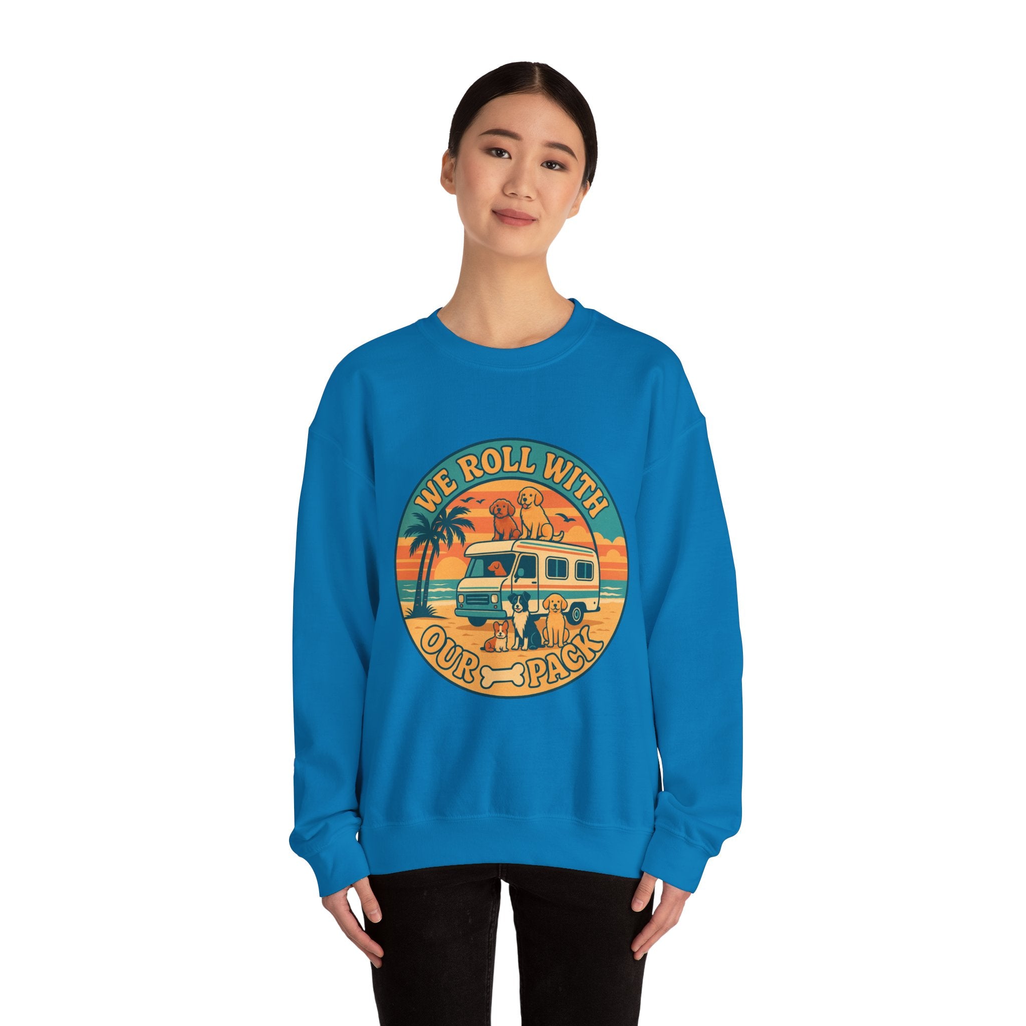 Adventure-Inspired Unisex Crewneck Sweatshirt, Dog Lover Gift, Vintage Travel Style, Cozy Layer, Perfect for Road Trips, Holidays, [...]