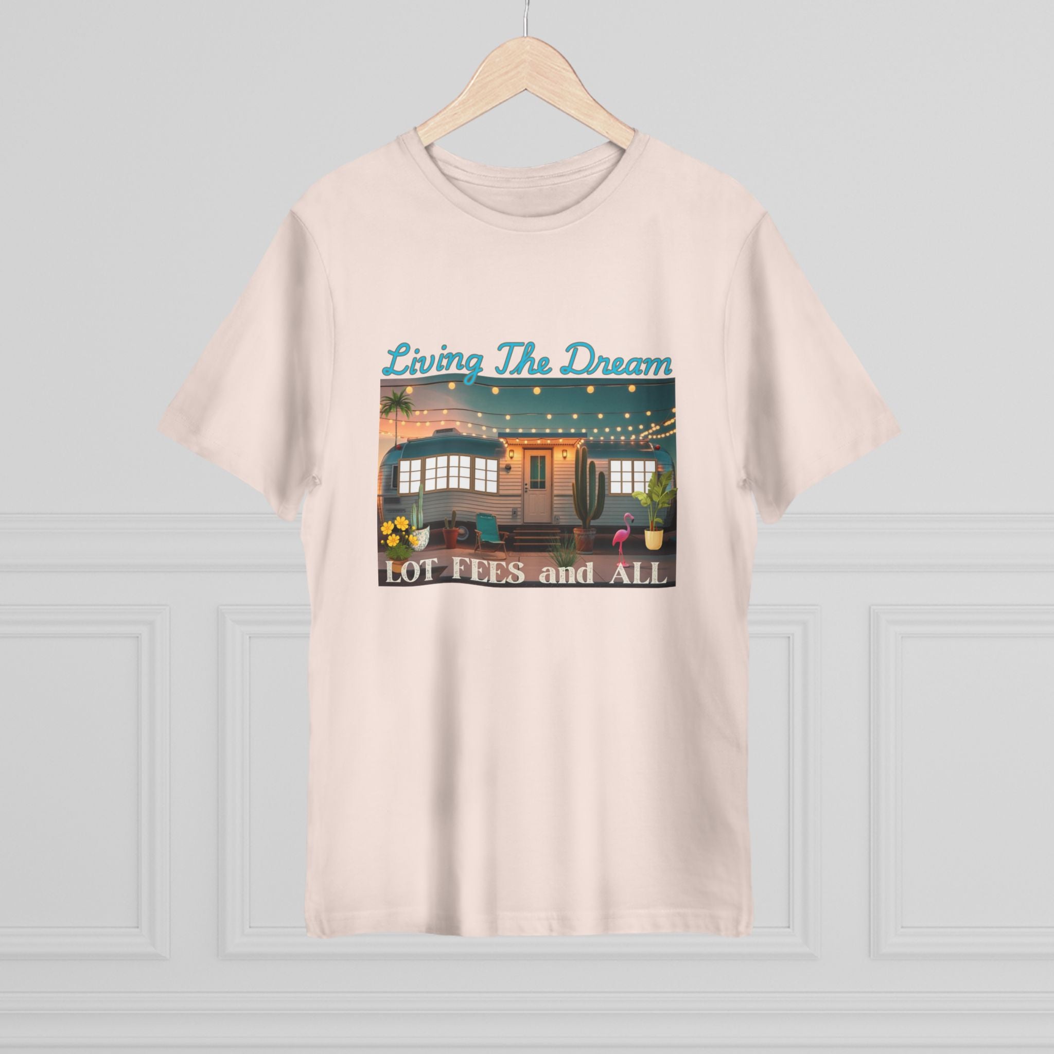 Living the Dream Unisex Deluxe T-shirt, Perfect for Adventure Lovers, Casual Wear, Gifts for Travelers, Summer Vibes, Inspirational Apparel